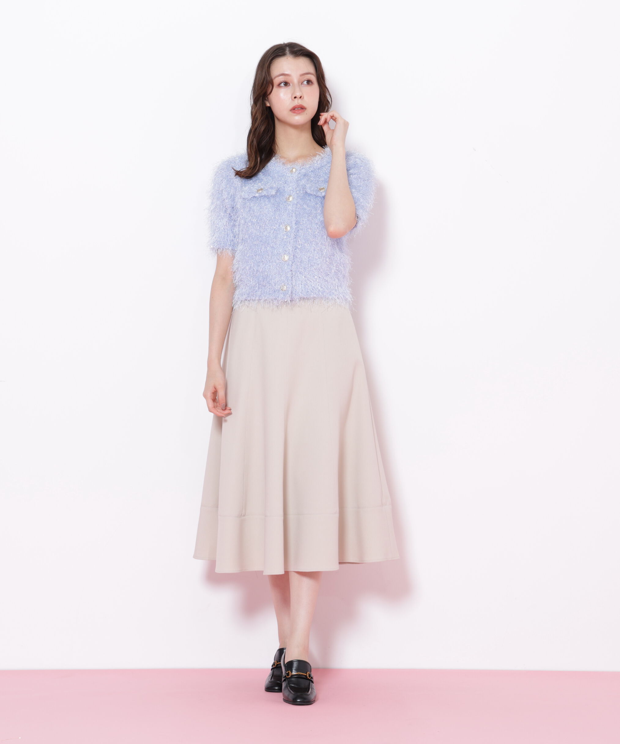  「ステッチフレアスカート」|スカート|