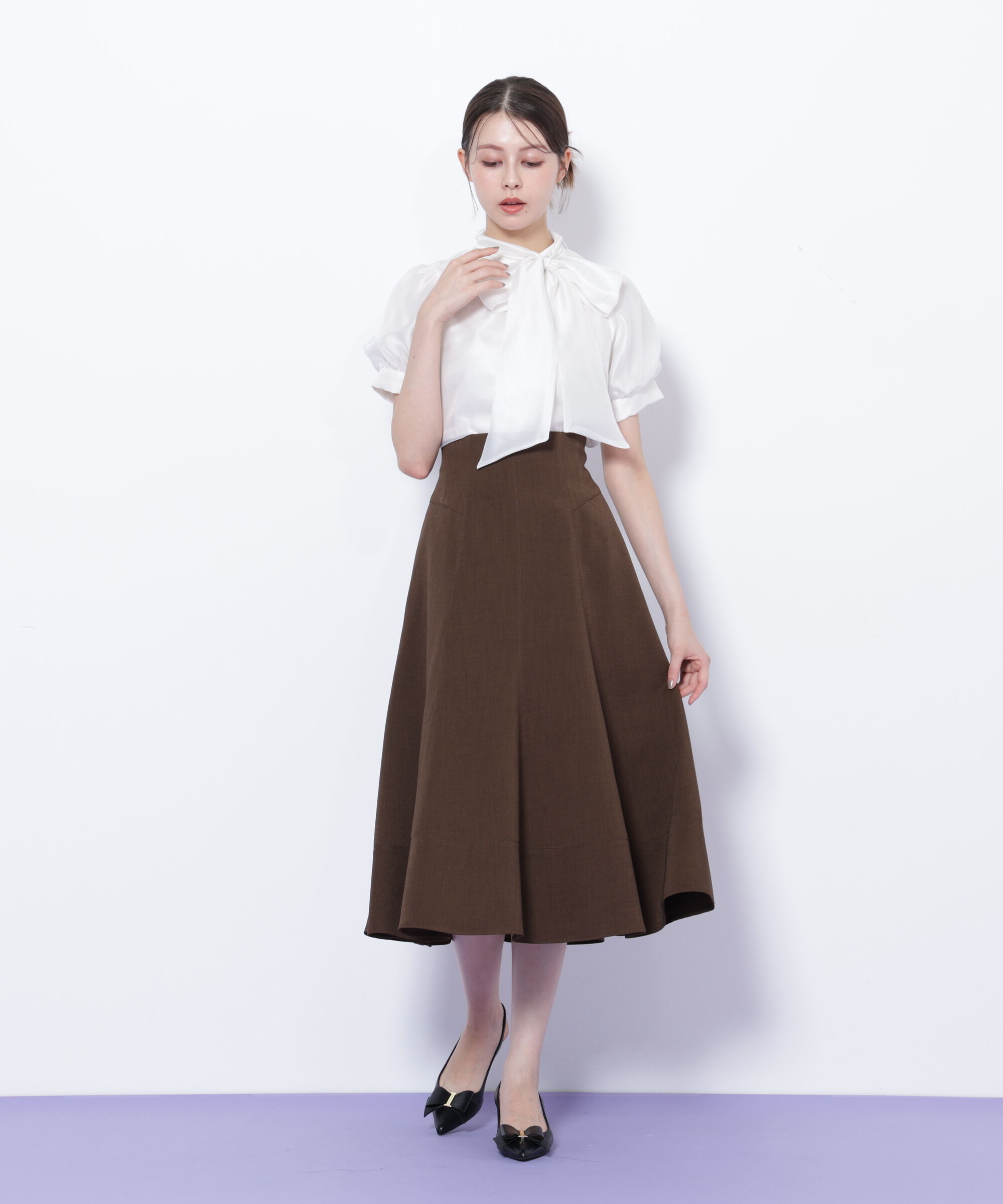  「ステッチフレアスカート」|スカート|