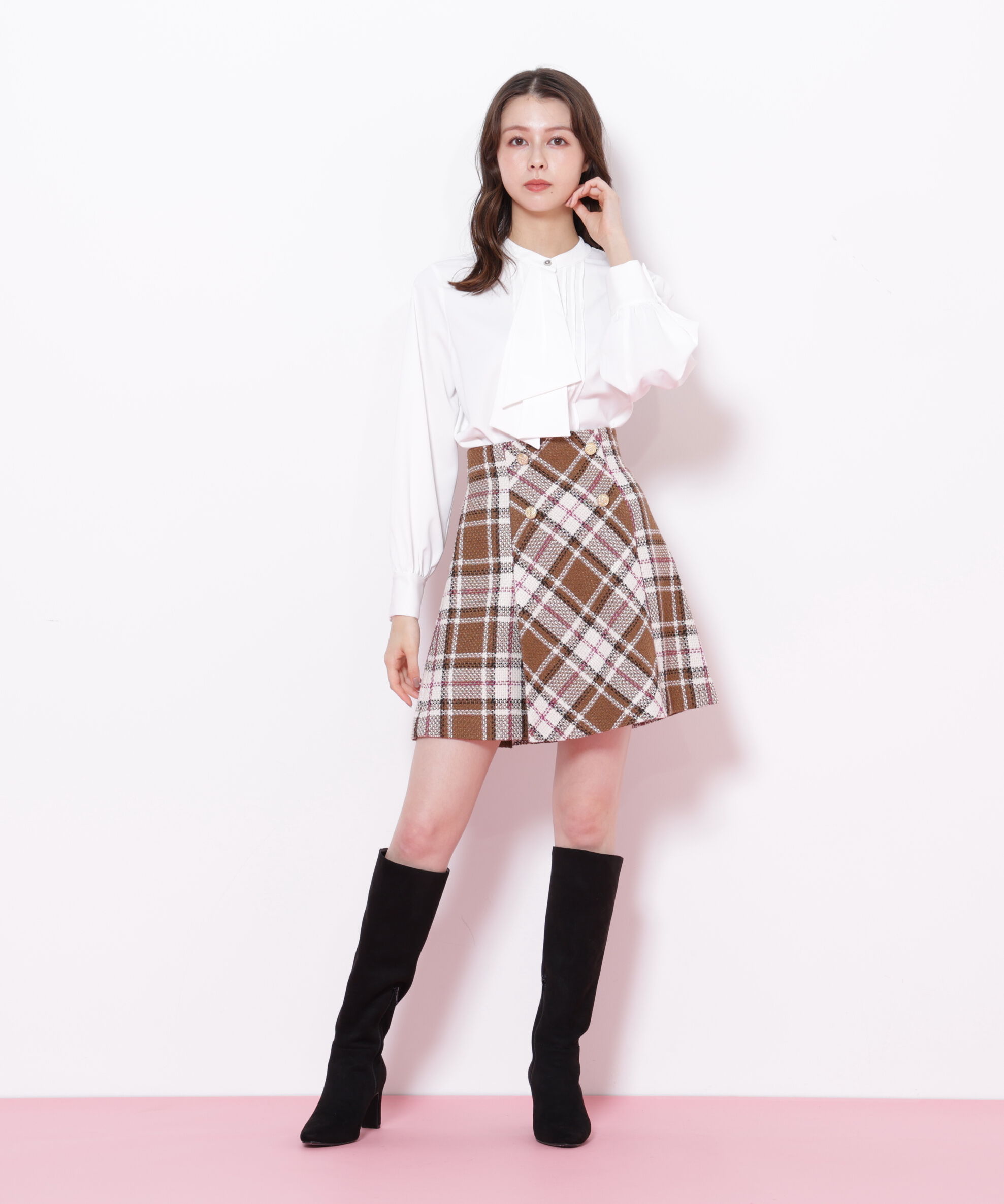  「ドレープピンタックブラウス」|シャツ・ブラウス|