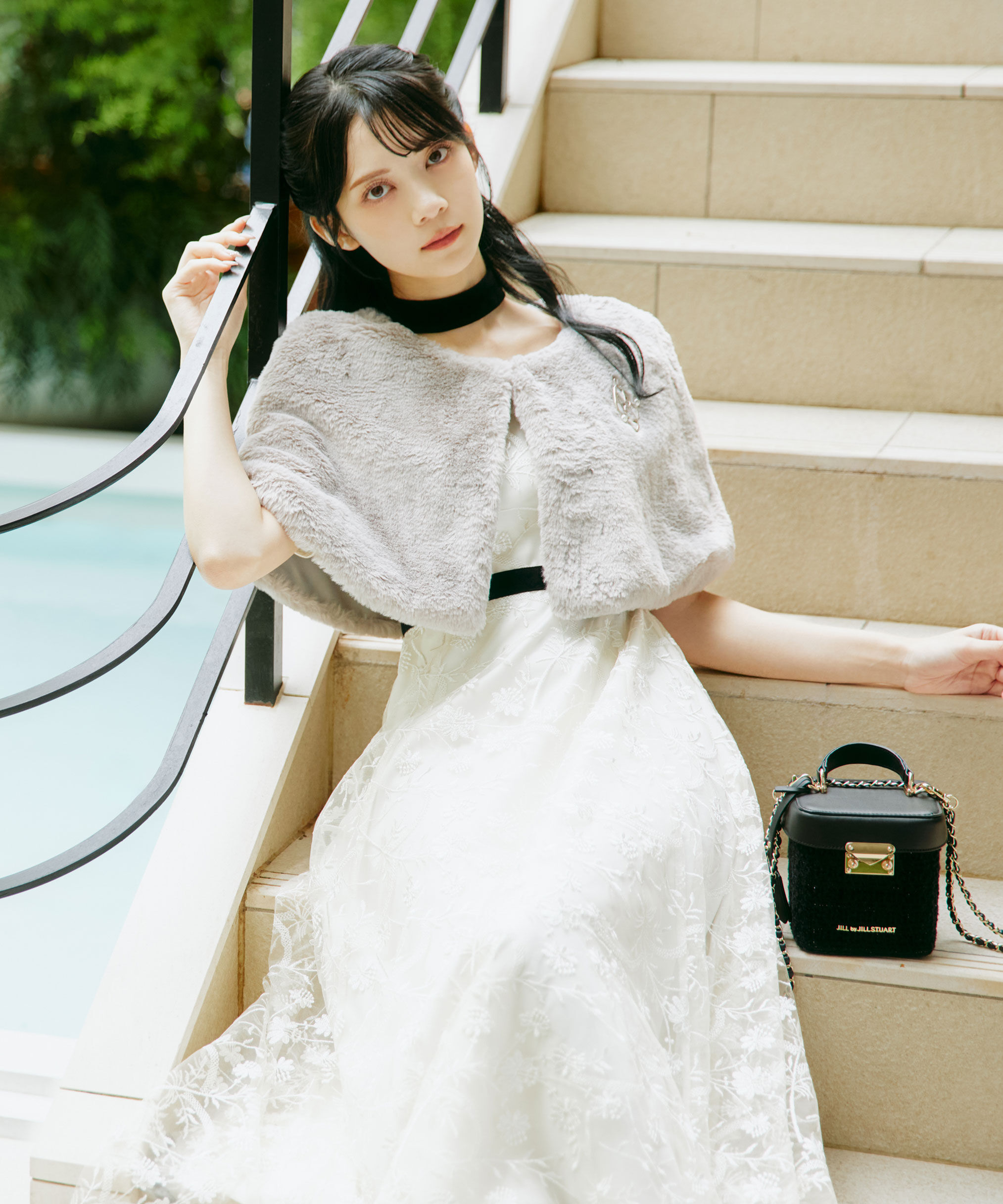  「＜ｍｉｋｕさんコラボ＞エンブロイダリーレースドレス」|ワンピース|