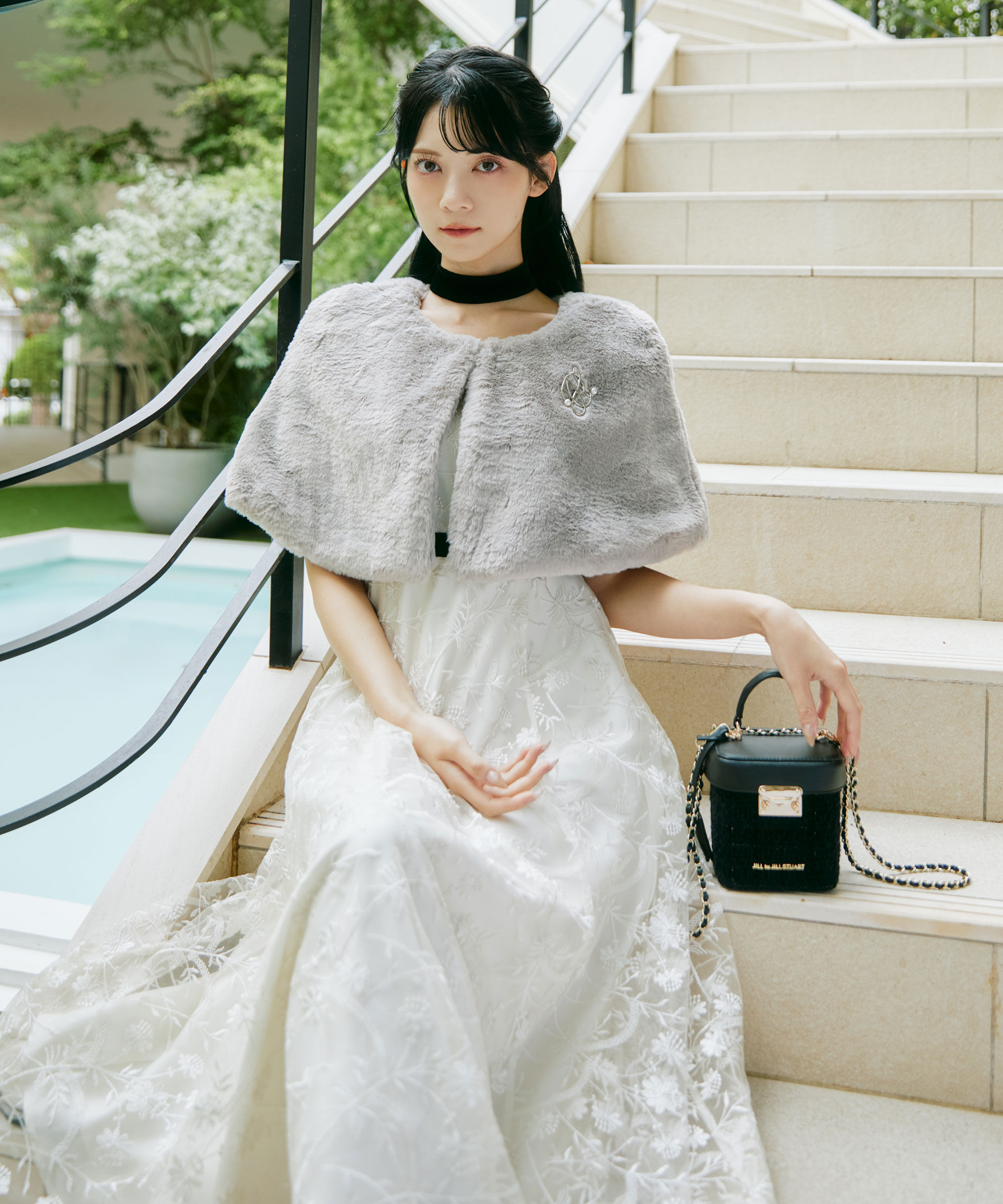  「＜ｍｉｋｕさんコラボ＞エンブロイダリーレースドレス」|ワンピース|