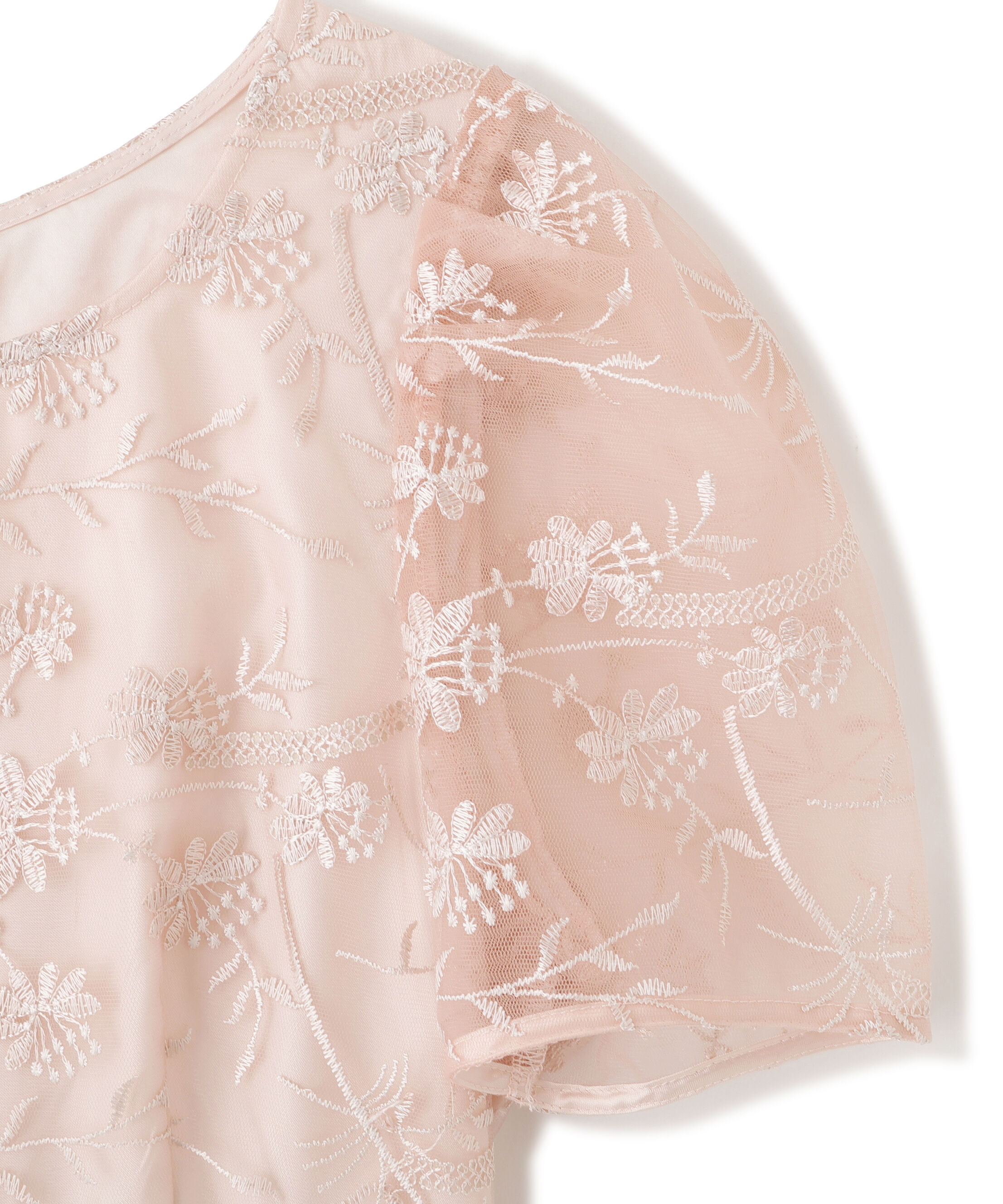  「＜ｍｉｋｕさんコラボ＞エンブロイダリーレースドレス」|ワンピース|