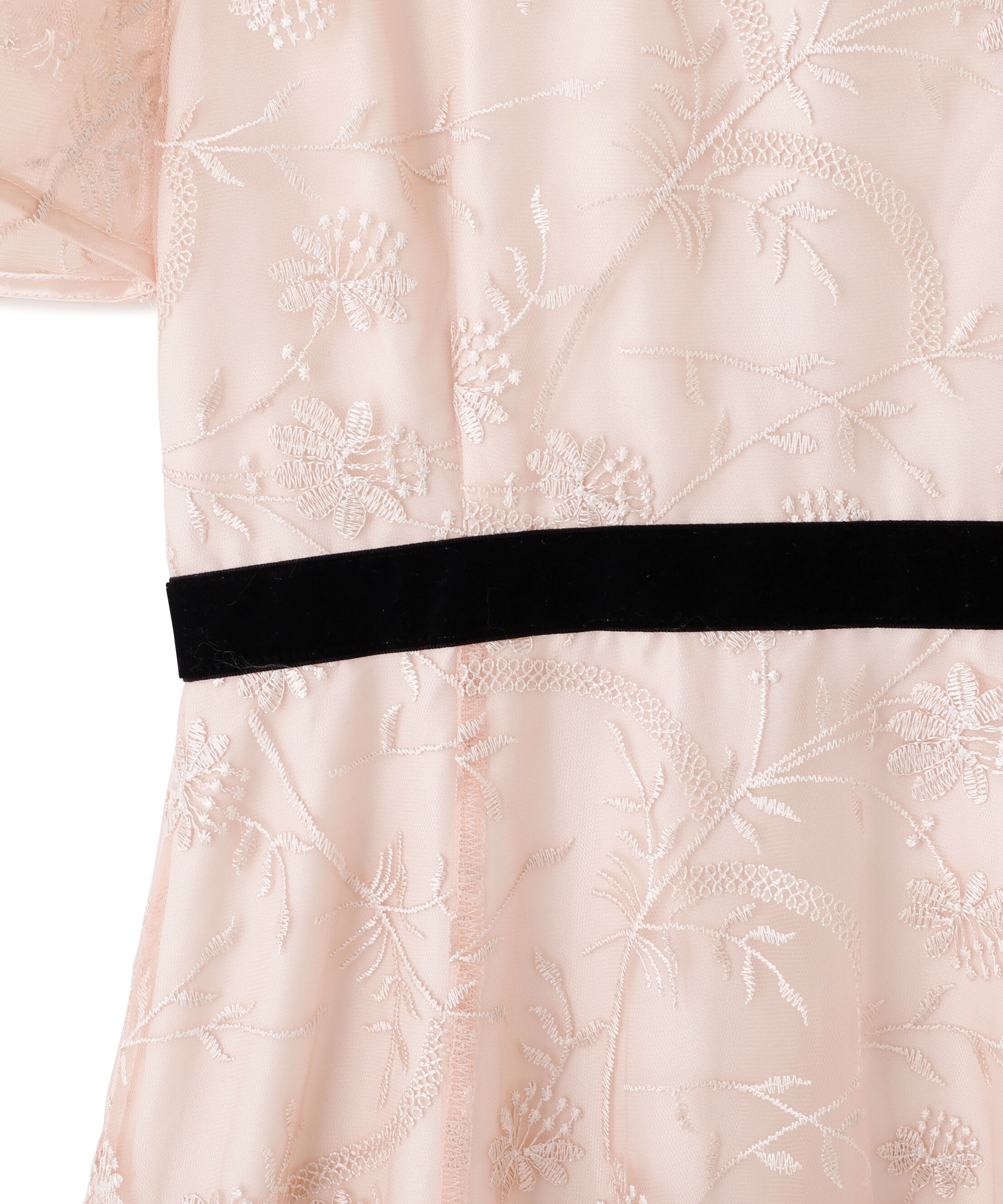  「＜ｍｉｋｕさんコラボ＞エンブロイダリーレースドレス」|ワンピース|