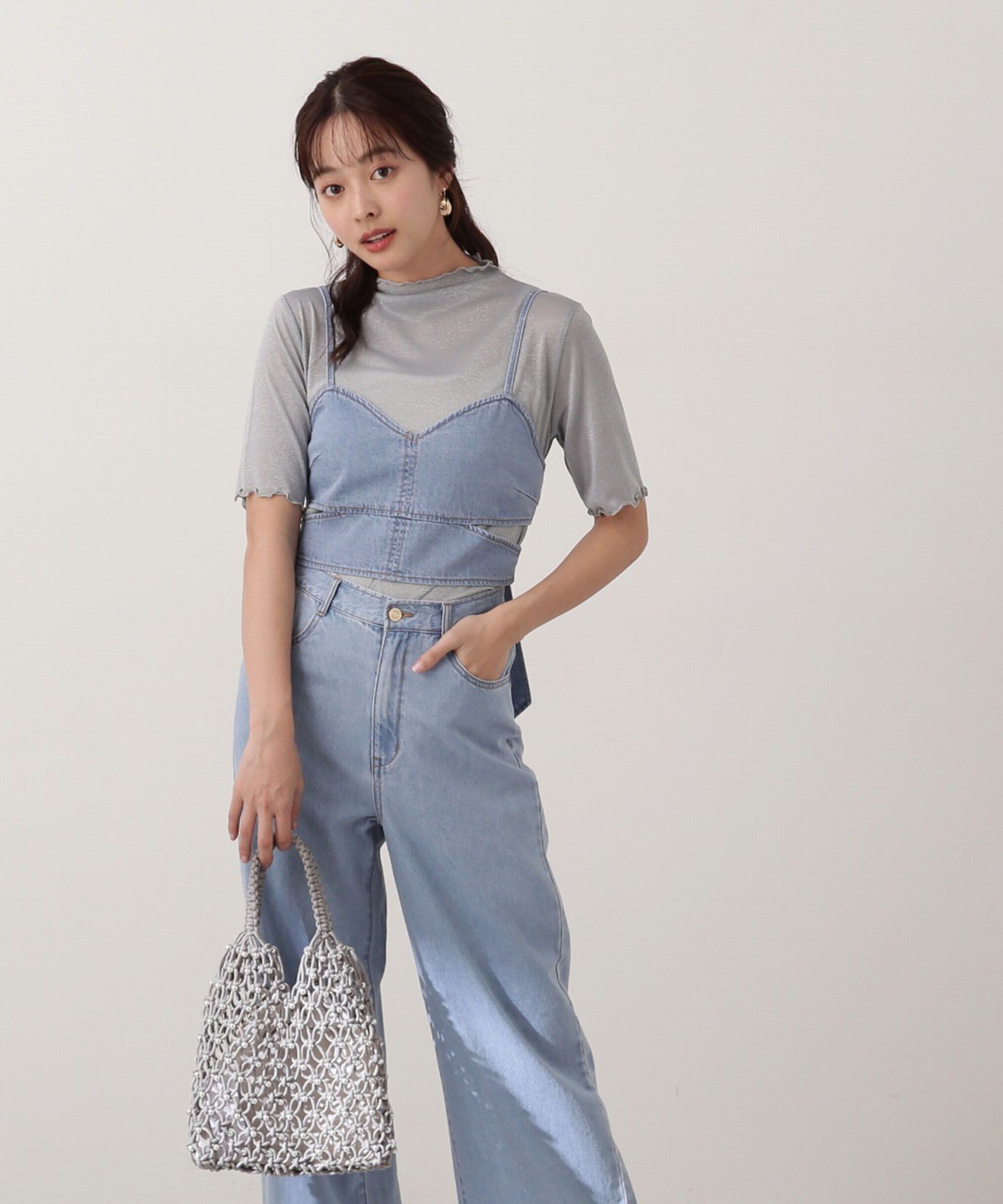 PROPORTION BODY DRESSING「ボトルネックラメシアーインナー」|Tシャツ・カットソー|