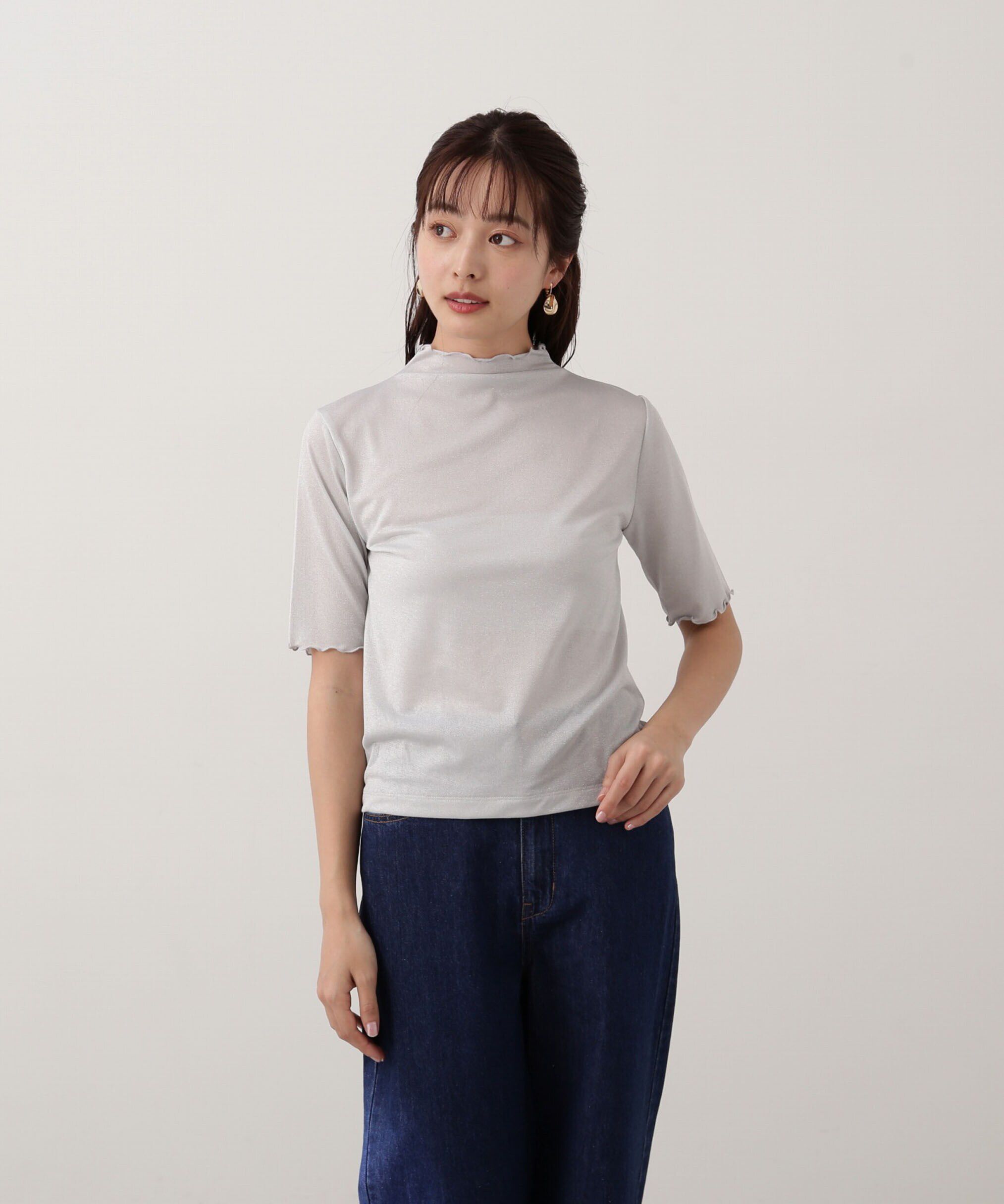 PROPORTION BODY DRESSING「ボトルネックラメシアーインナー」|Tシャツ・カットソー|
