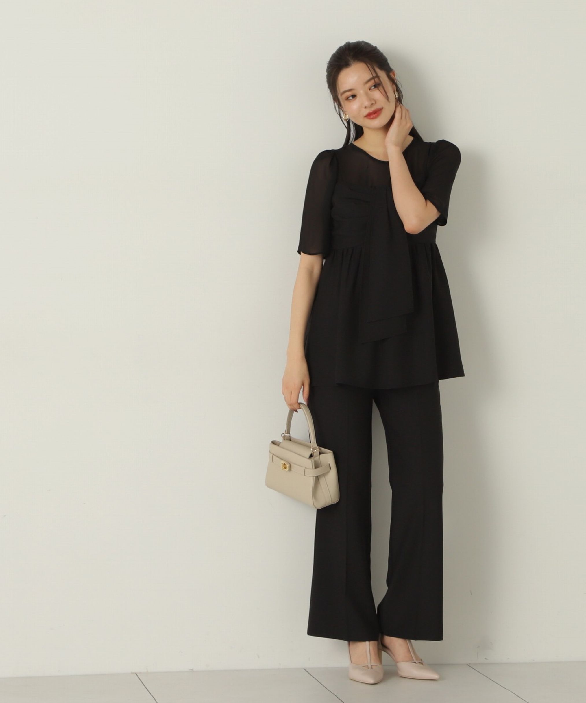 PROPORTION BODY DRESSING「前リボンパンツセットアップ24AW」|ワンピース|