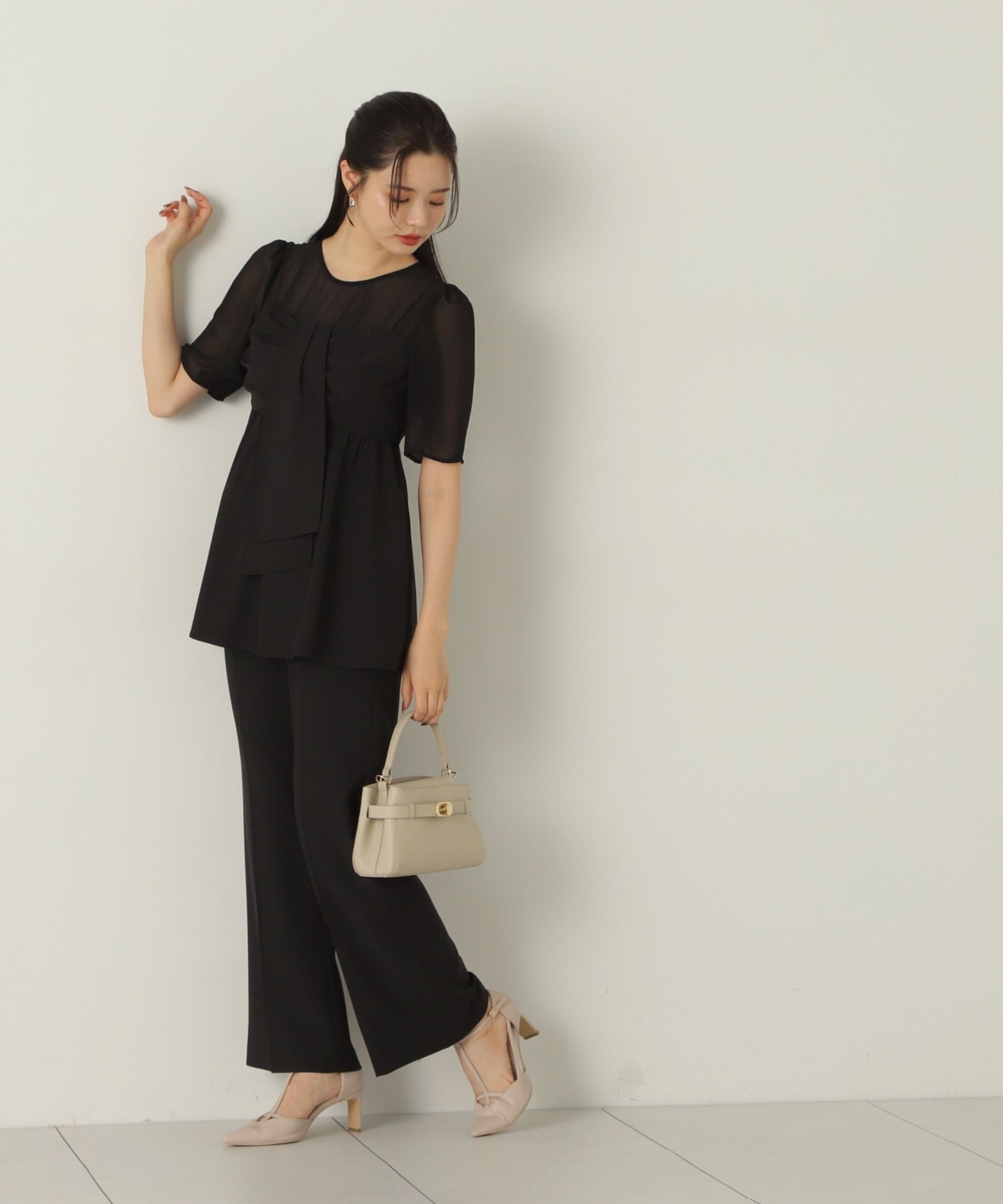 PROPORTION BODY DRESSING「前リボンパンツセットアップ24AW」|ワンピース|