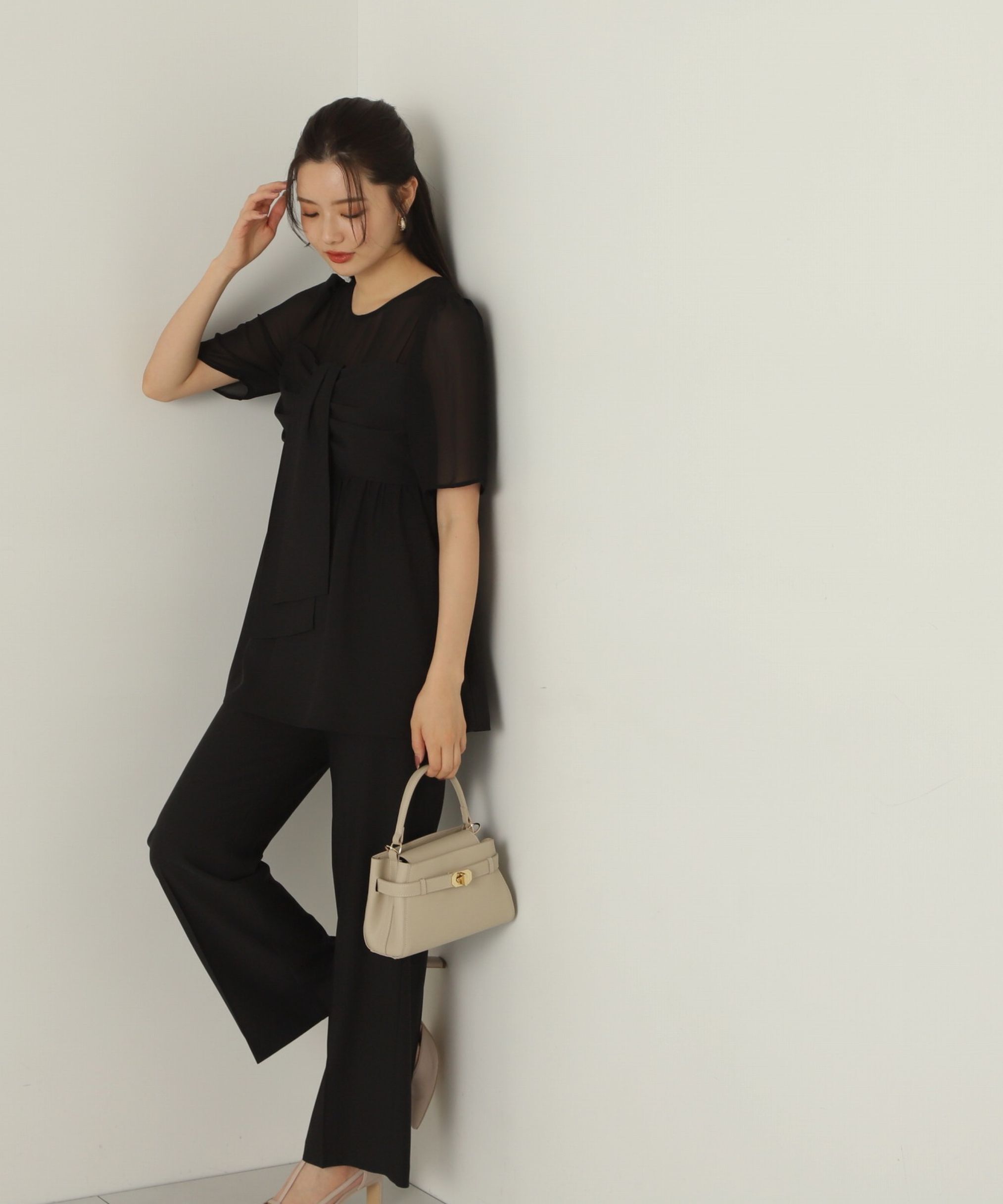 PROPORTION BODY DRESSING「前リボンパンツセットアップ24AW」|ワンピース|