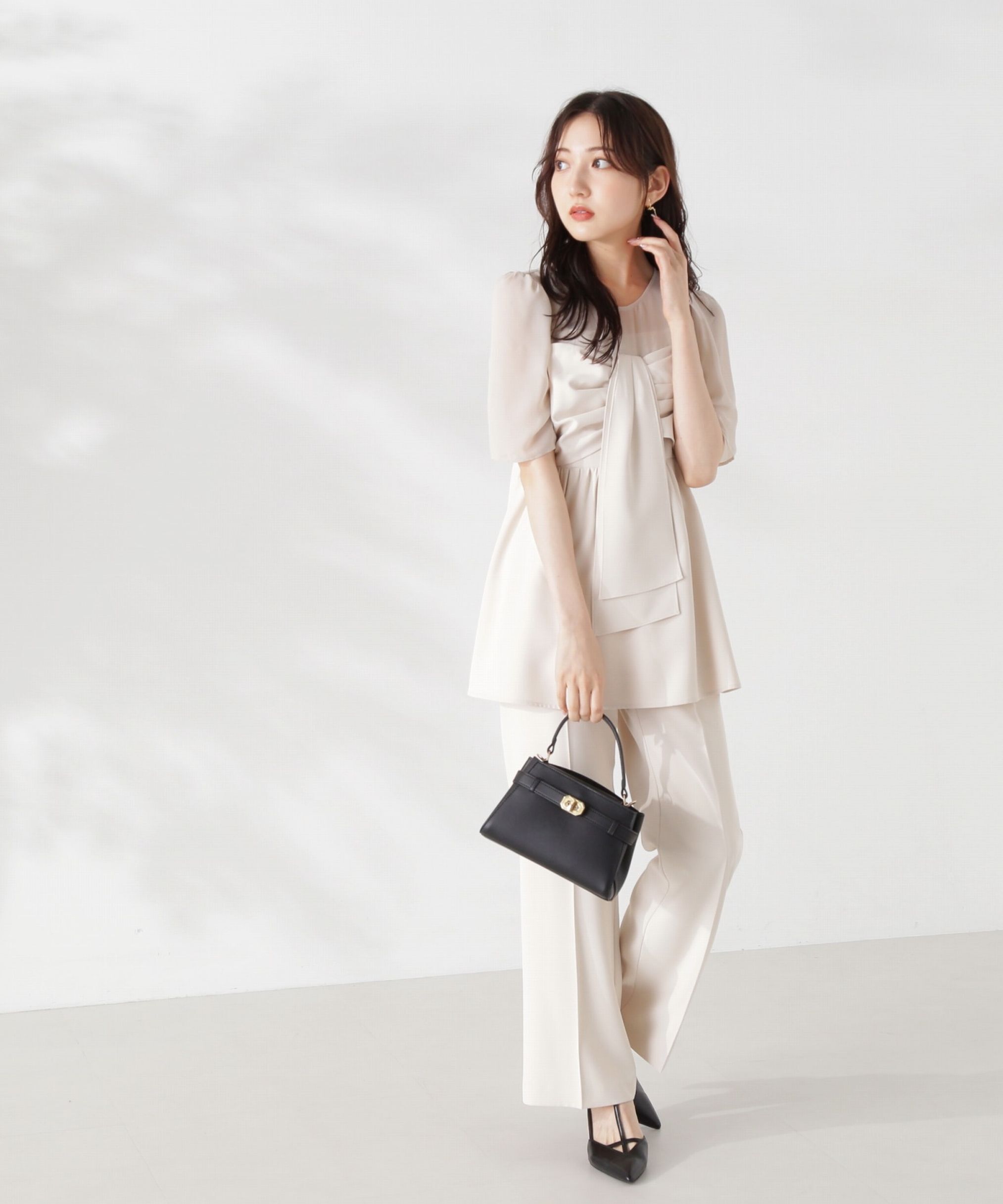 PROPORTION BODY DRESSING「前リボンパンツセットアップ24AW」|ワンピース|