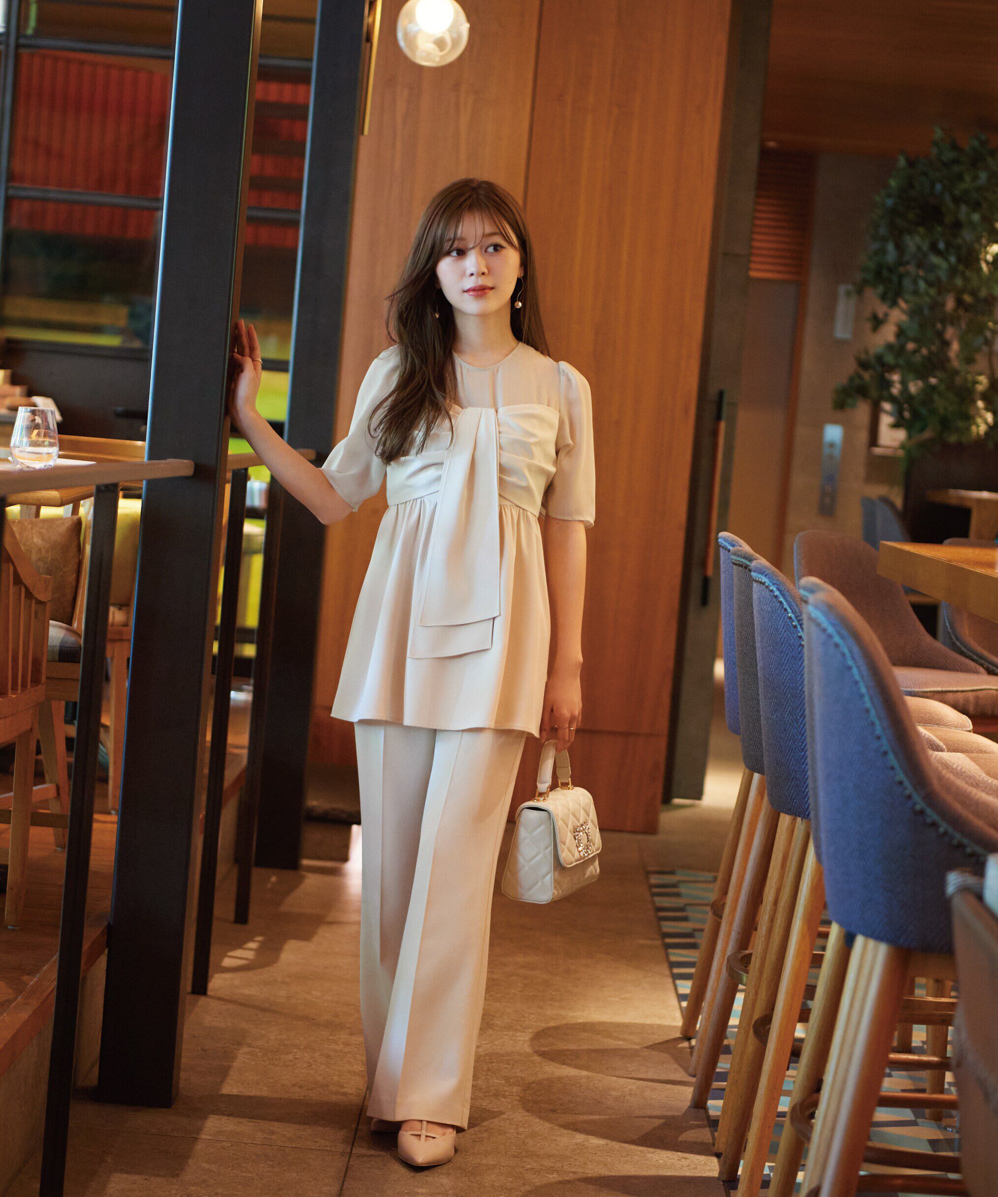 PROPORTION BODY DRESSING「前リボンパンツセットアップ24AW」|ワンピース|