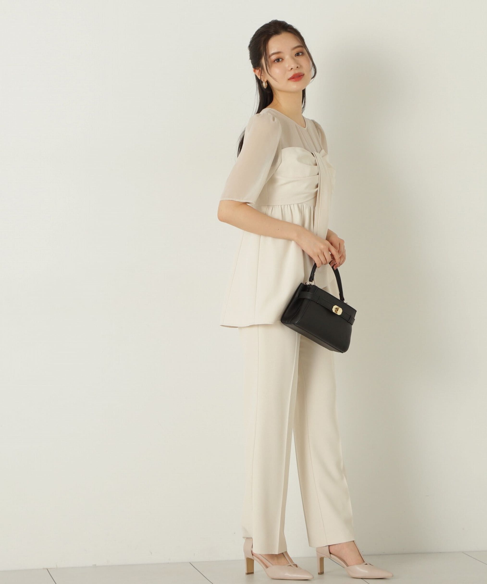 PROPORTION BODY DRESSING「前リボンパンツセットアップ24AW」|ワンピース|