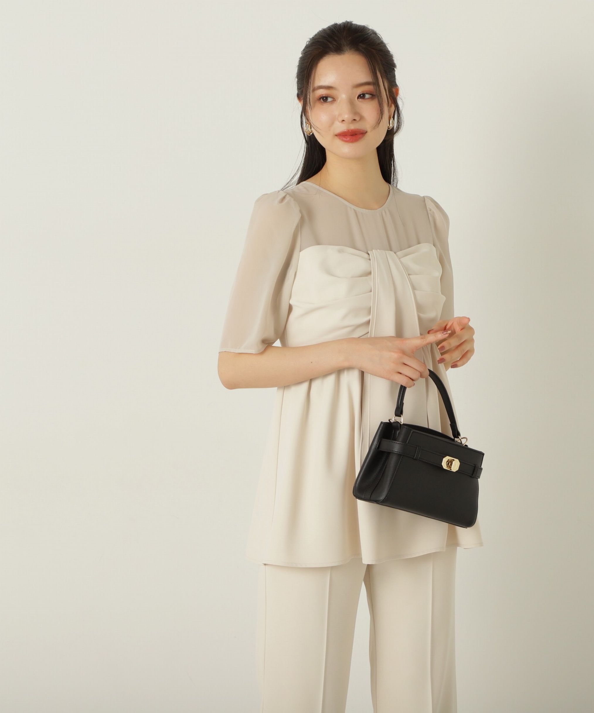 PROPORTION BODY DRESSING「前リボンパンツセットアップ24AW」|ワンピース|