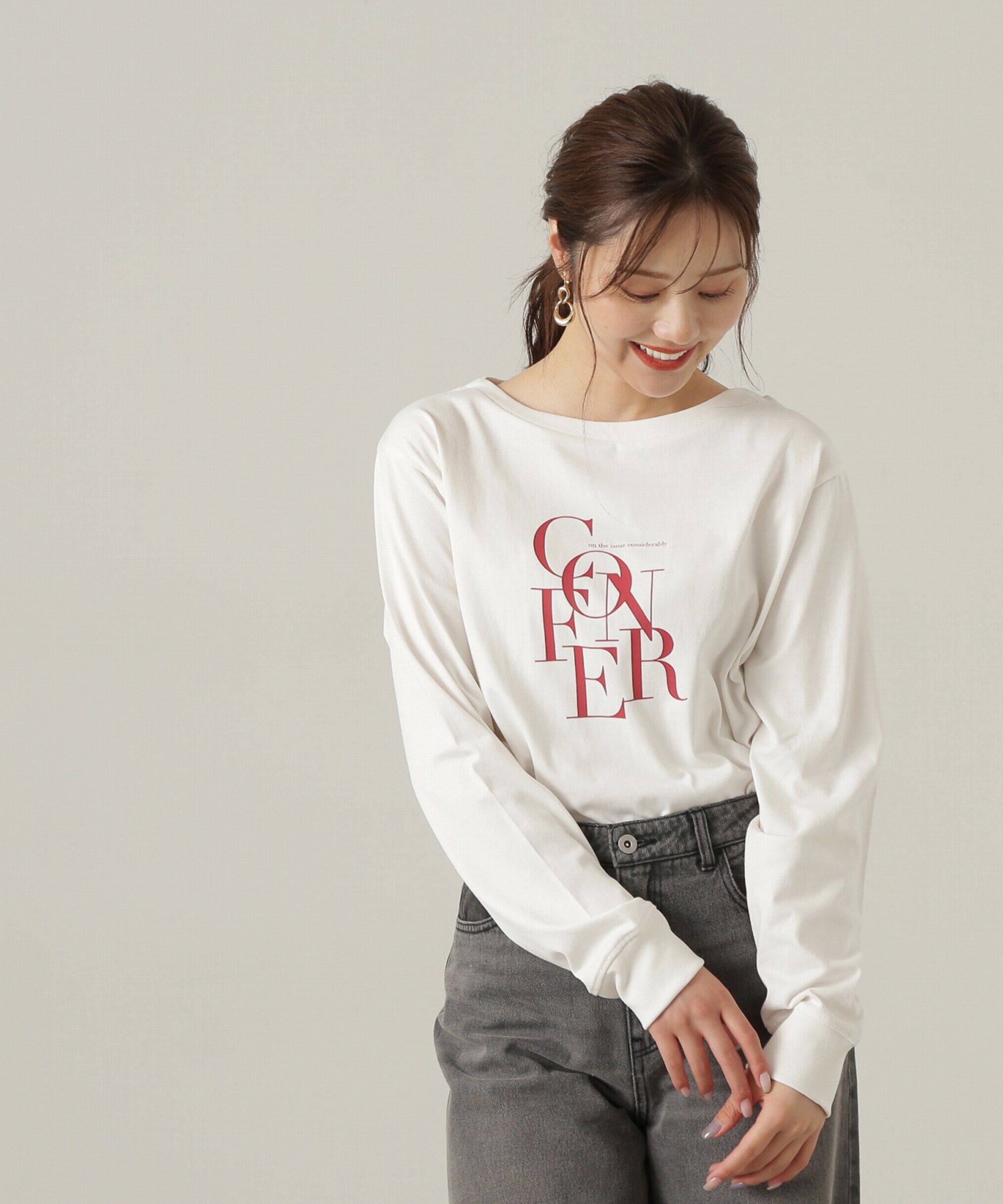 PROPORTION BODY DRESSING「ロゴロンTシャツ」|Tシャツ・カットソー|