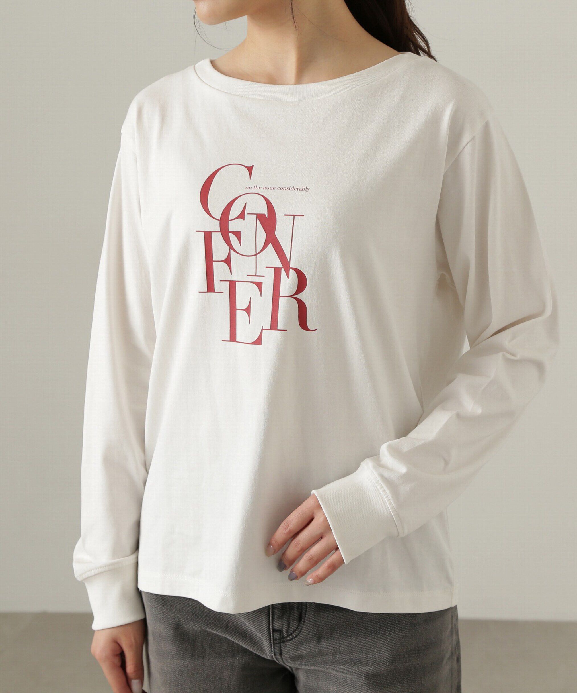 PROPORTION BODY DRESSING「ロゴロンTシャツ」|Tシャツ・カットソー|