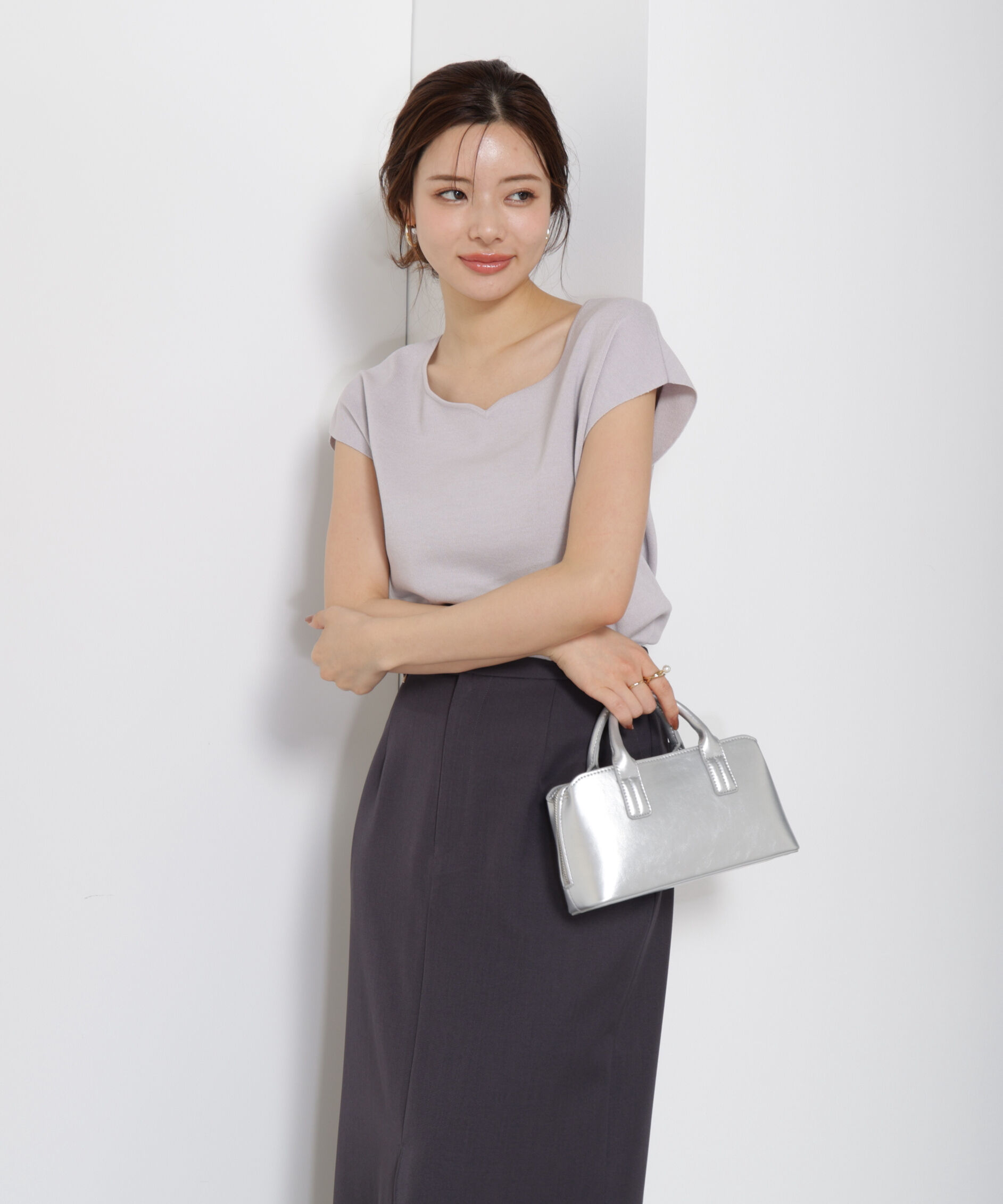 PROPORTION BODY DRESSING「ハートカットフレンチ総針ニット」|ニット・セーター|