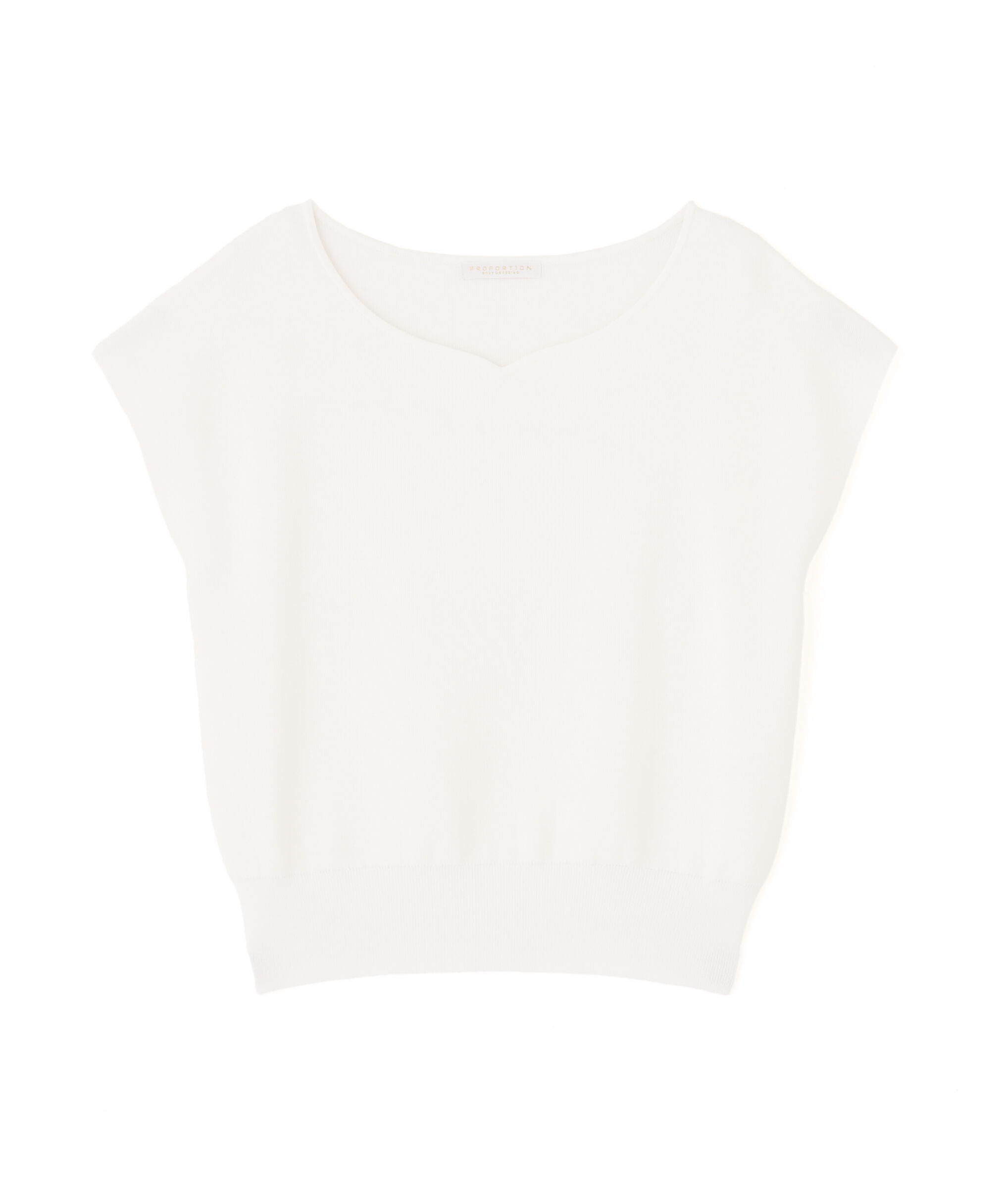 PROPORTION BODY DRESSING「ハートカットフレンチ総針ニット」|ニット・セーター|