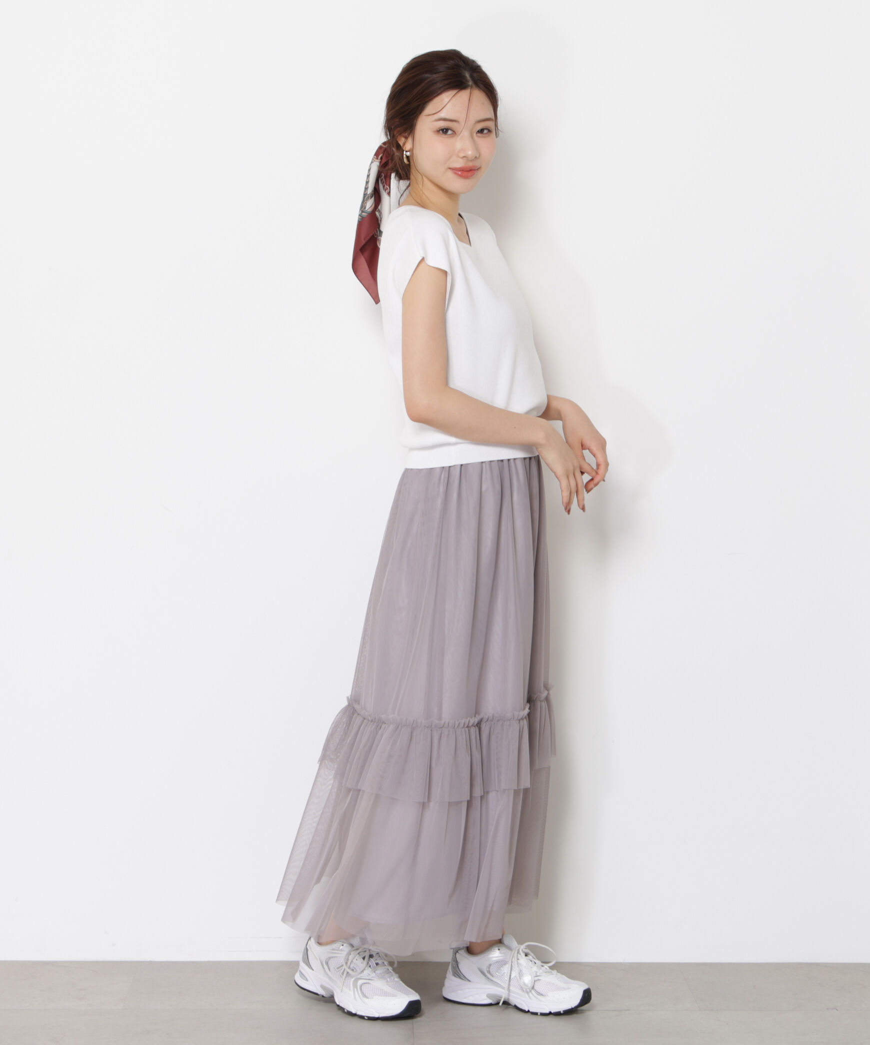 PROPORTION BODY DRESSING「ハートカットフレンチ総針ニット」|ニット・セーター|