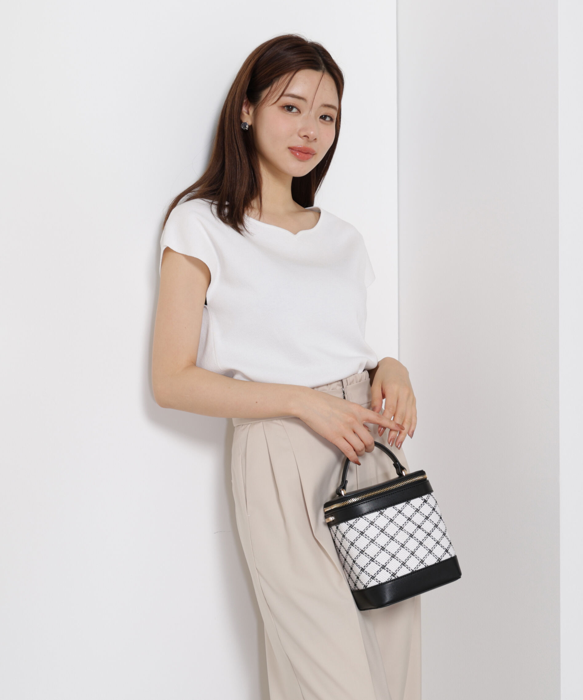 PROPORTION BODY DRESSING「ハートカットフレンチ総針ニット」|ニット・セーター|