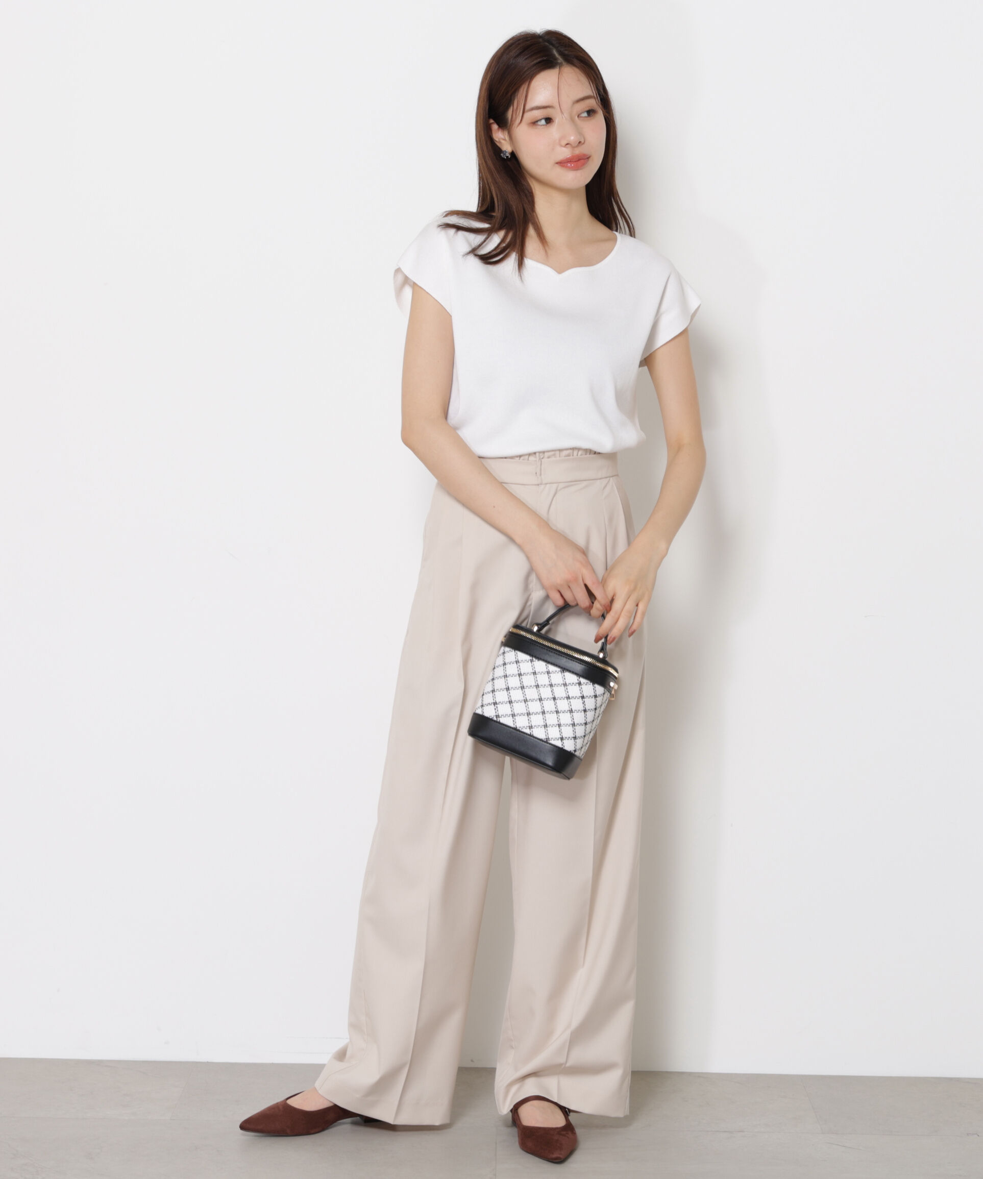 PROPORTION BODY DRESSING「ハートカットフレンチ総針ニット」|ニット・セーター|