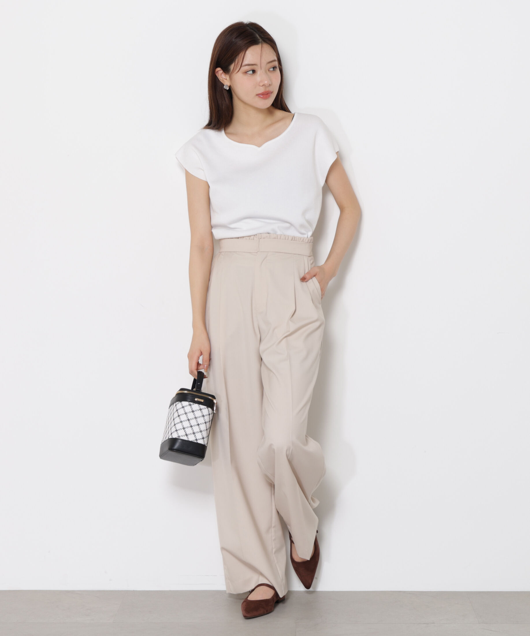 PROPORTION BODY DRESSING「ハートカットフレンチ総針ニット」|ニット・セーター|