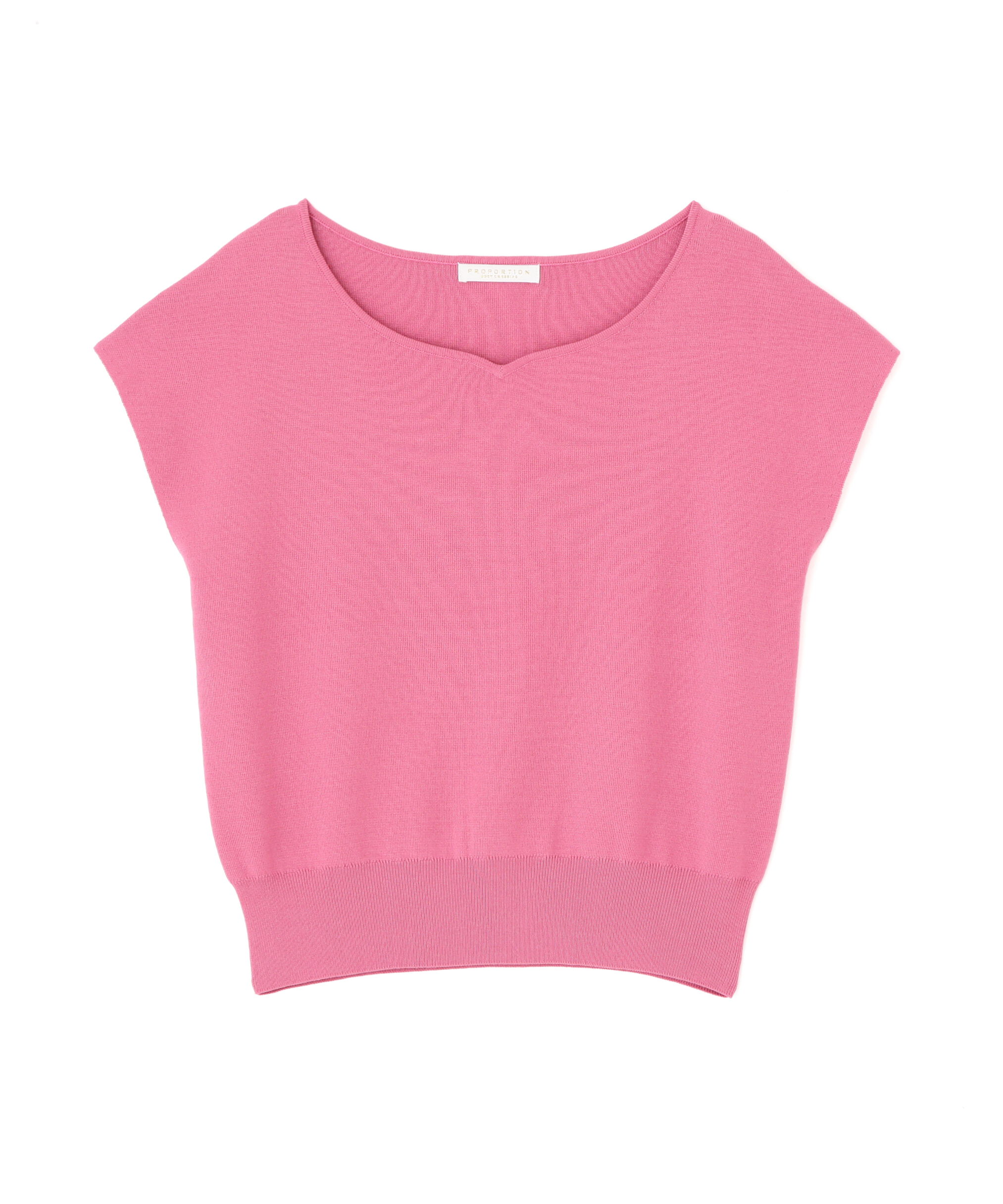 PROPORTION BODY DRESSING「ハートカットフレンチ総針ニット」|ニット・セーター|