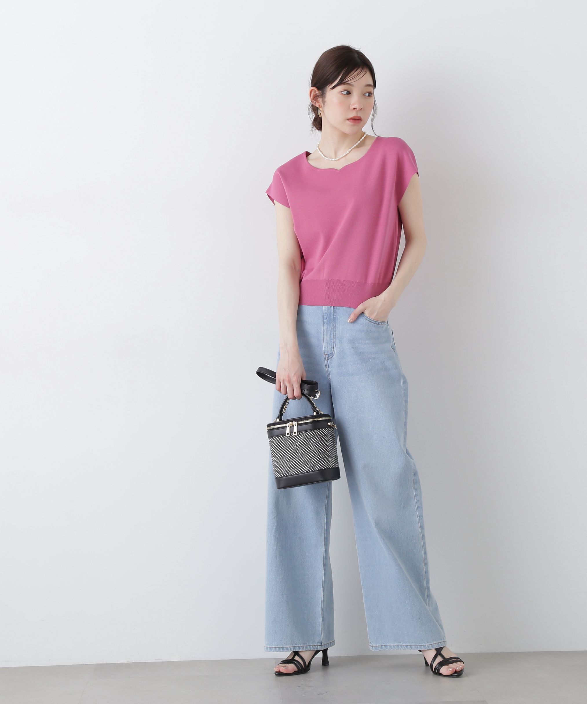 PROPORTION BODY DRESSING「ハートカットフレンチ総針ニット」|ニット・セーター|