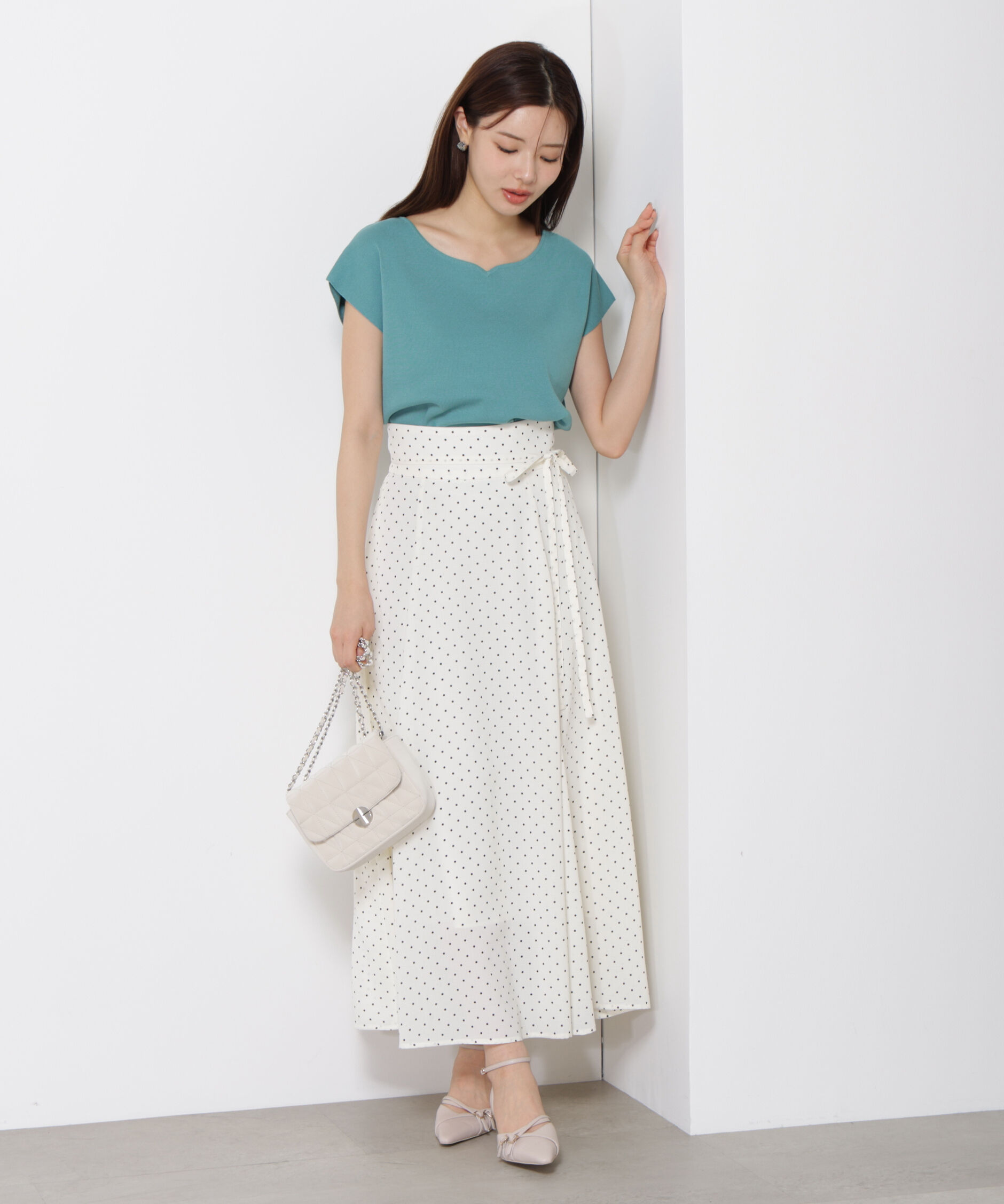 PROPORTION BODY DRESSING「ハートカットフレンチ総針ニット」|ニット・セーター|