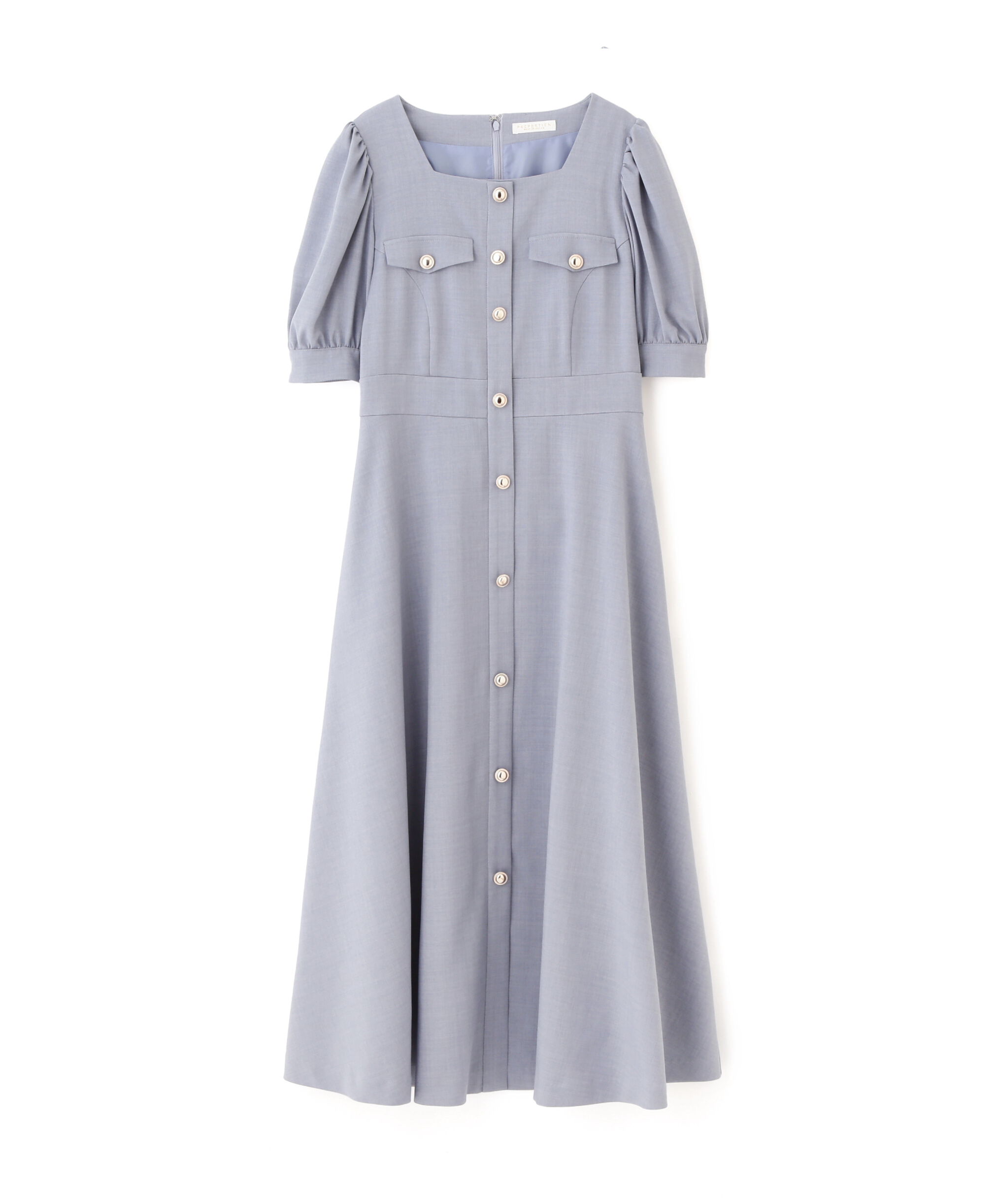 PROPORTION BODY DRESSING「フロント釦スクエアネックワンピース」|ワンピース|