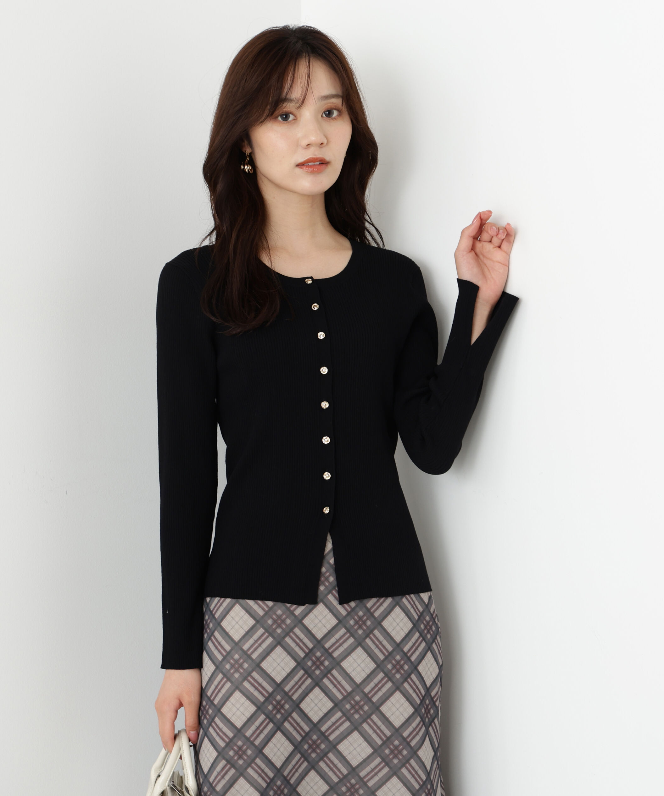 PROPORTION BODY DRESSING「フロント釦カーディガン」|カーディガン|