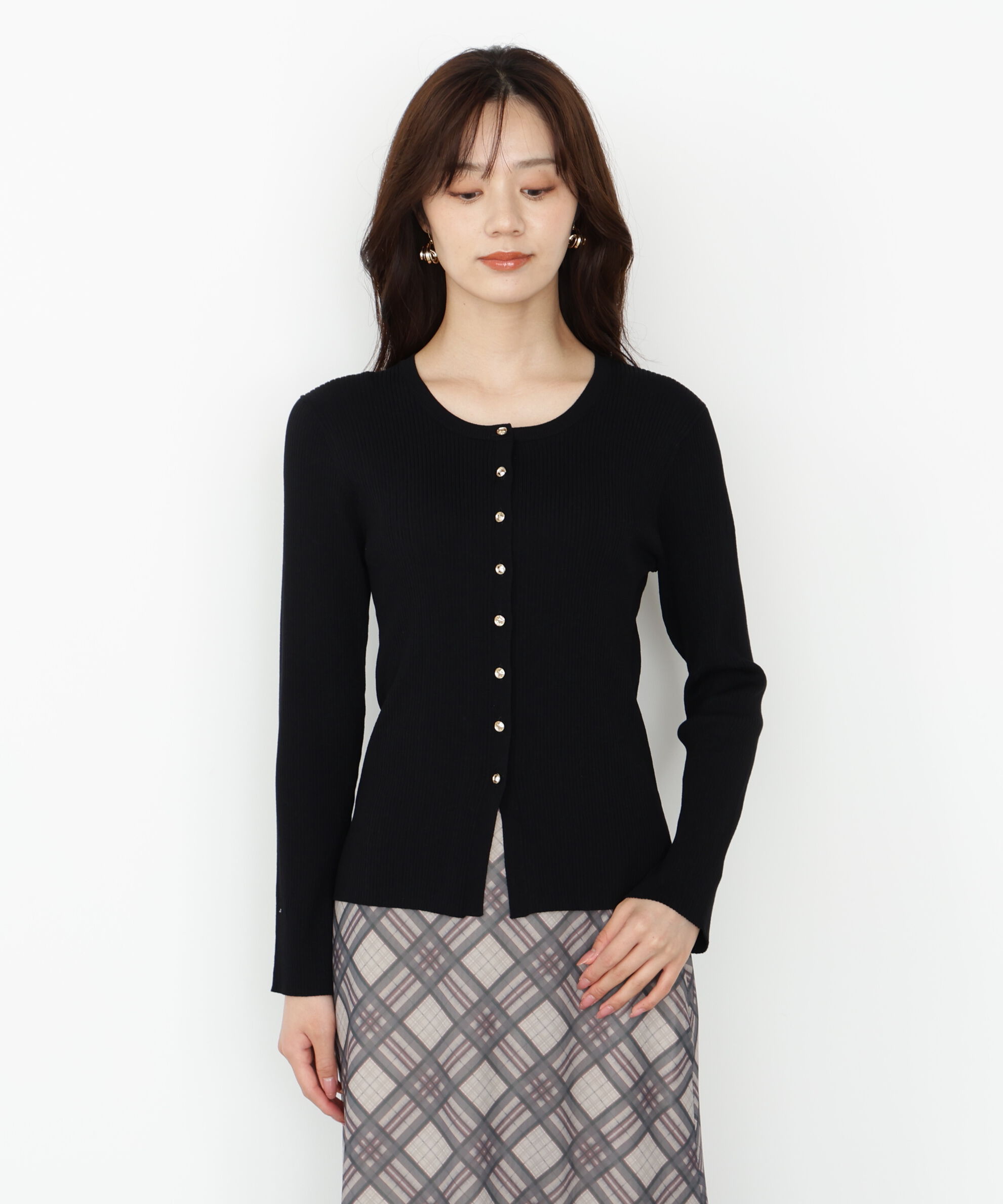 PROPORTION BODY DRESSING「フロント釦カーディガン」|カーディガン|