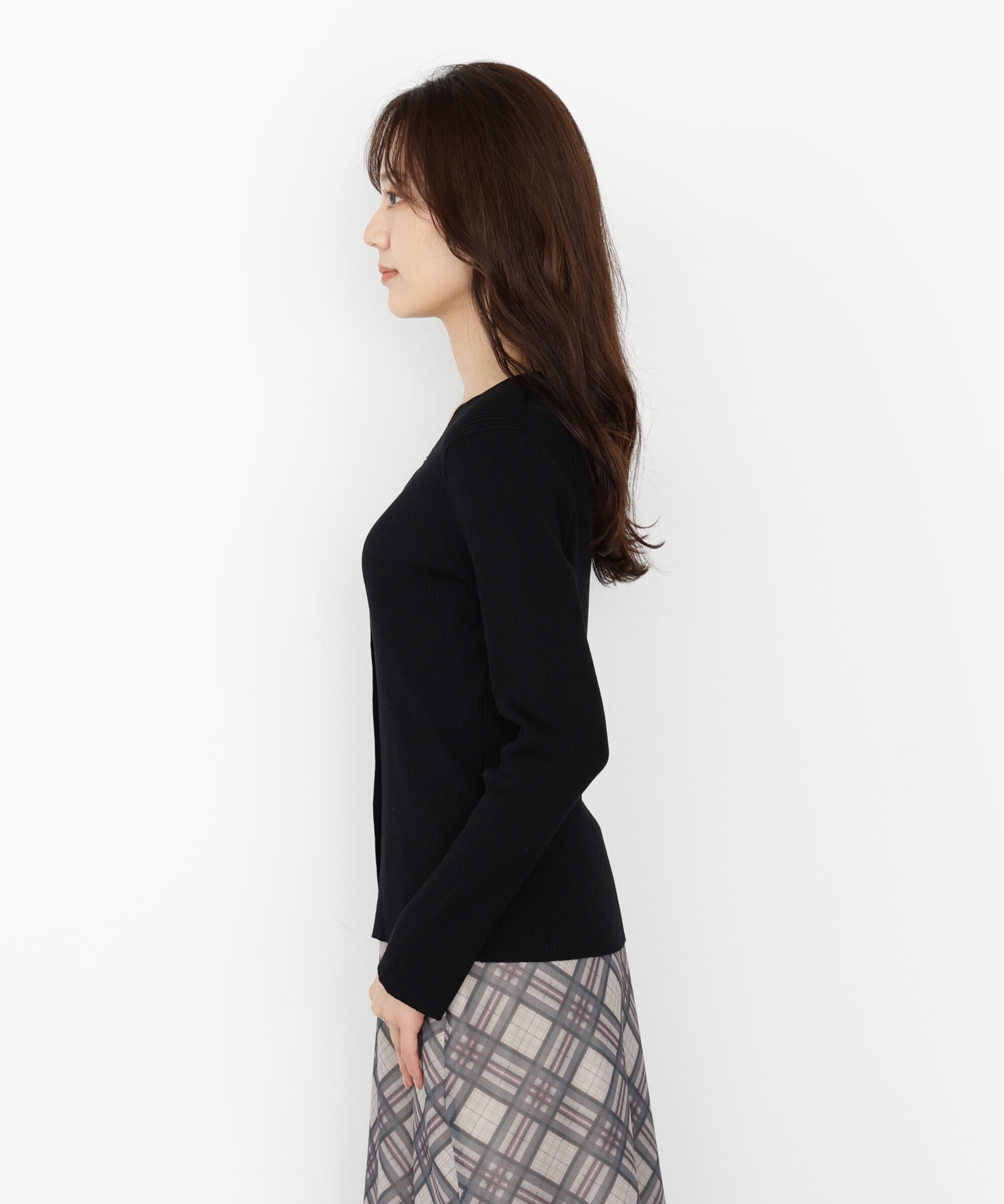 PROPORTION BODY DRESSING「フロント釦カーディガン」|カーディガン|