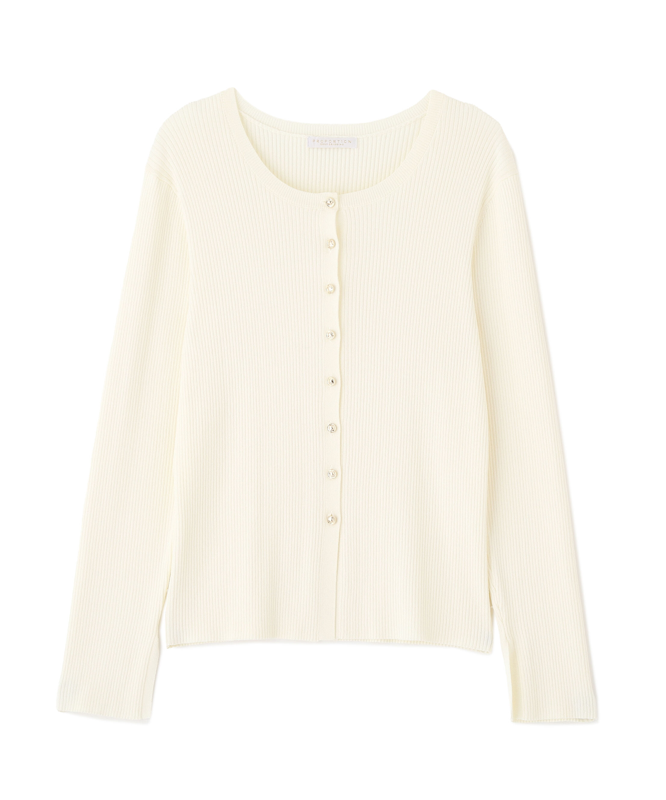 PROPORTION BODY DRESSING「フロント釦カーディガン」|カーディガン|