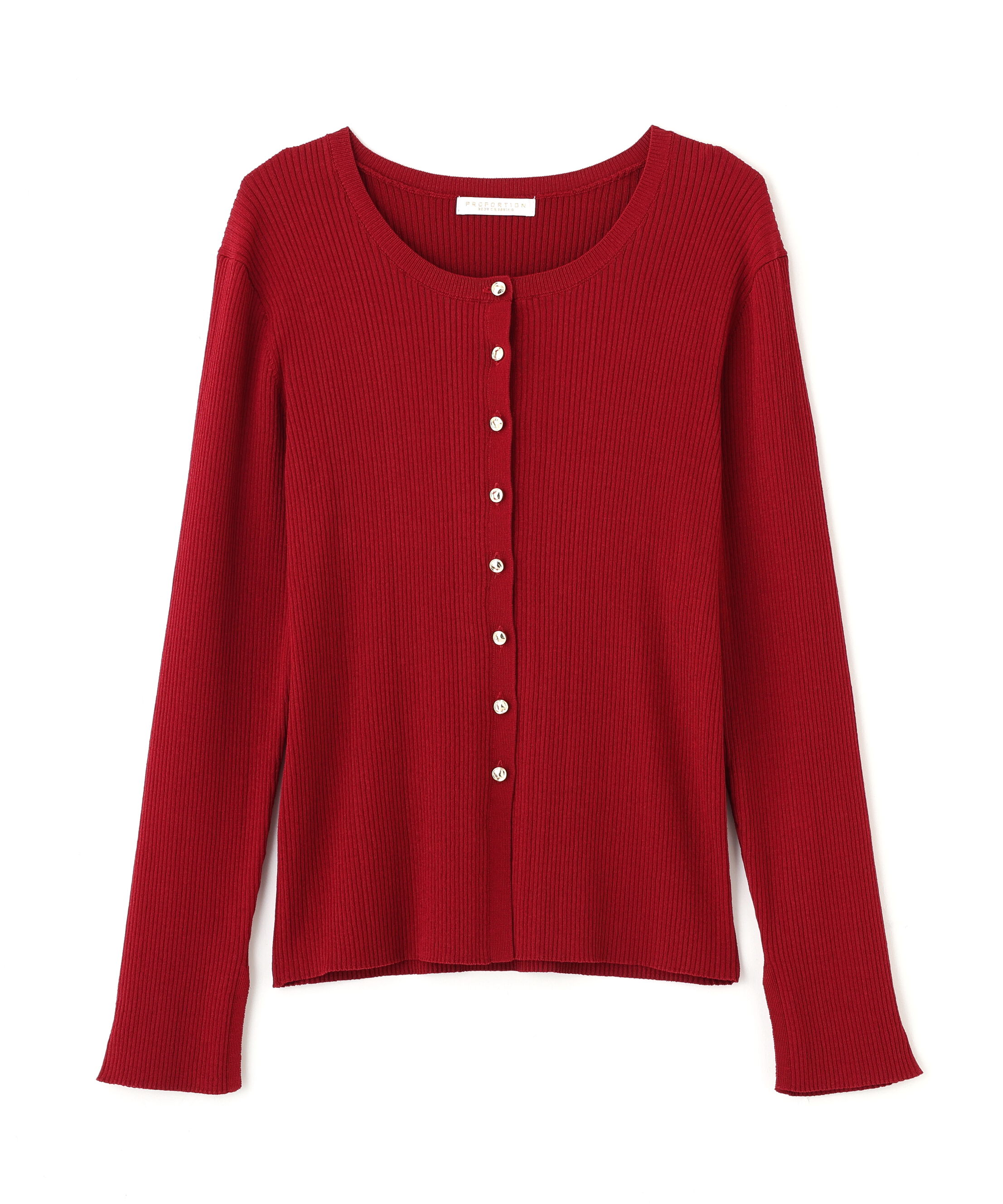 PROPORTION BODY DRESSING「フロント釦カーディガン」|カーディガン|