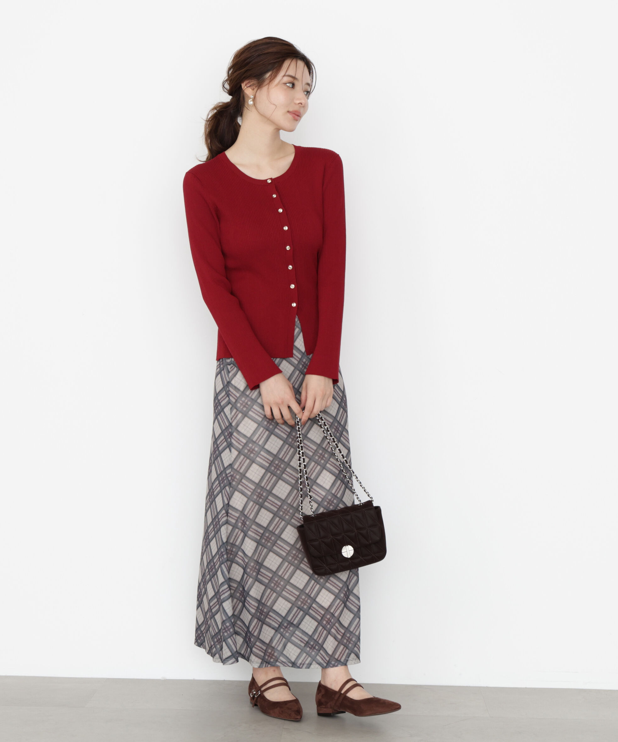 PROPORTION BODY DRESSING「フロント釦カーディガン」|カーディガン|