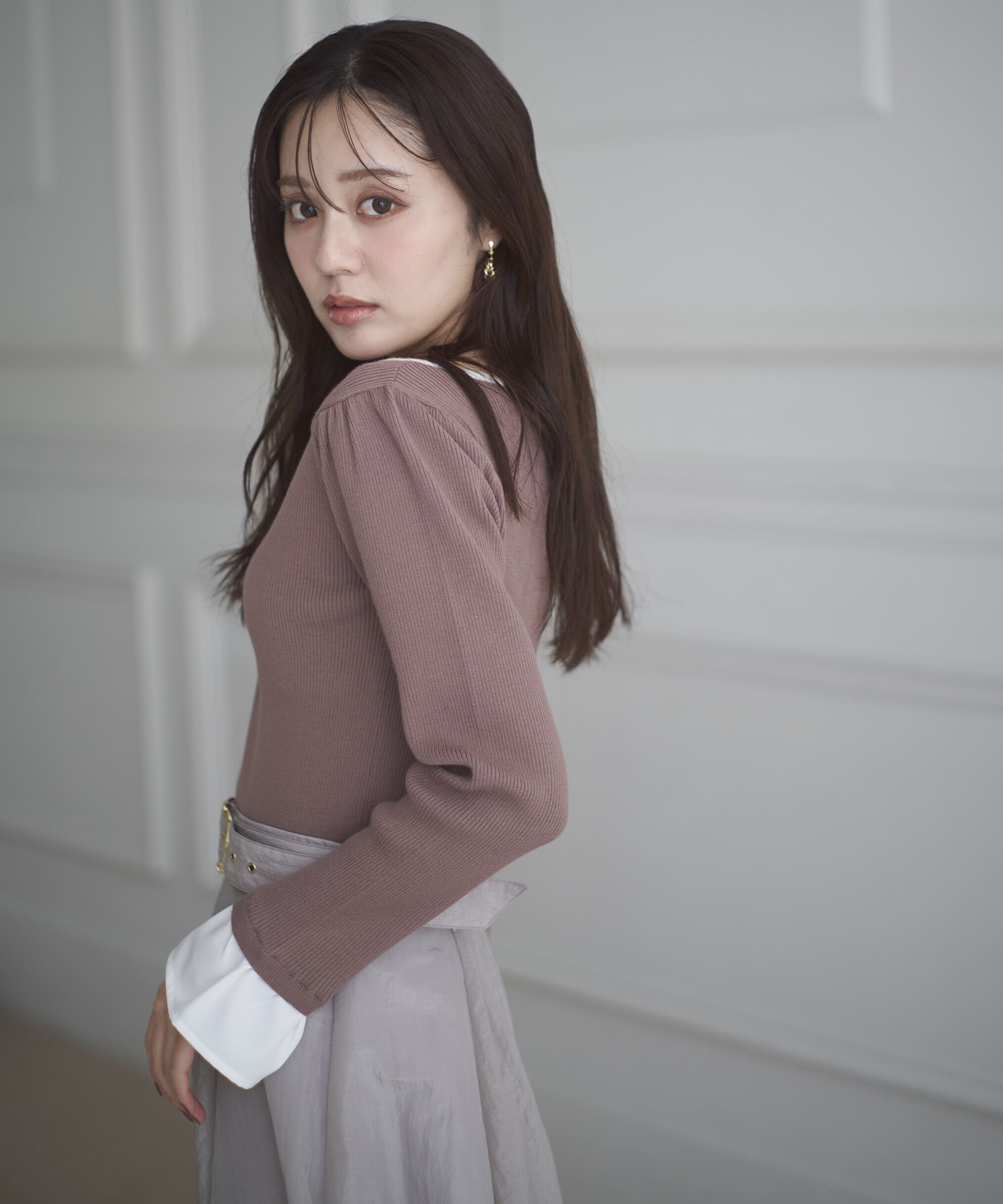 PROPORTION BODY DRESSING「異素材スリーブニット 25AW」|ニット・セーター|