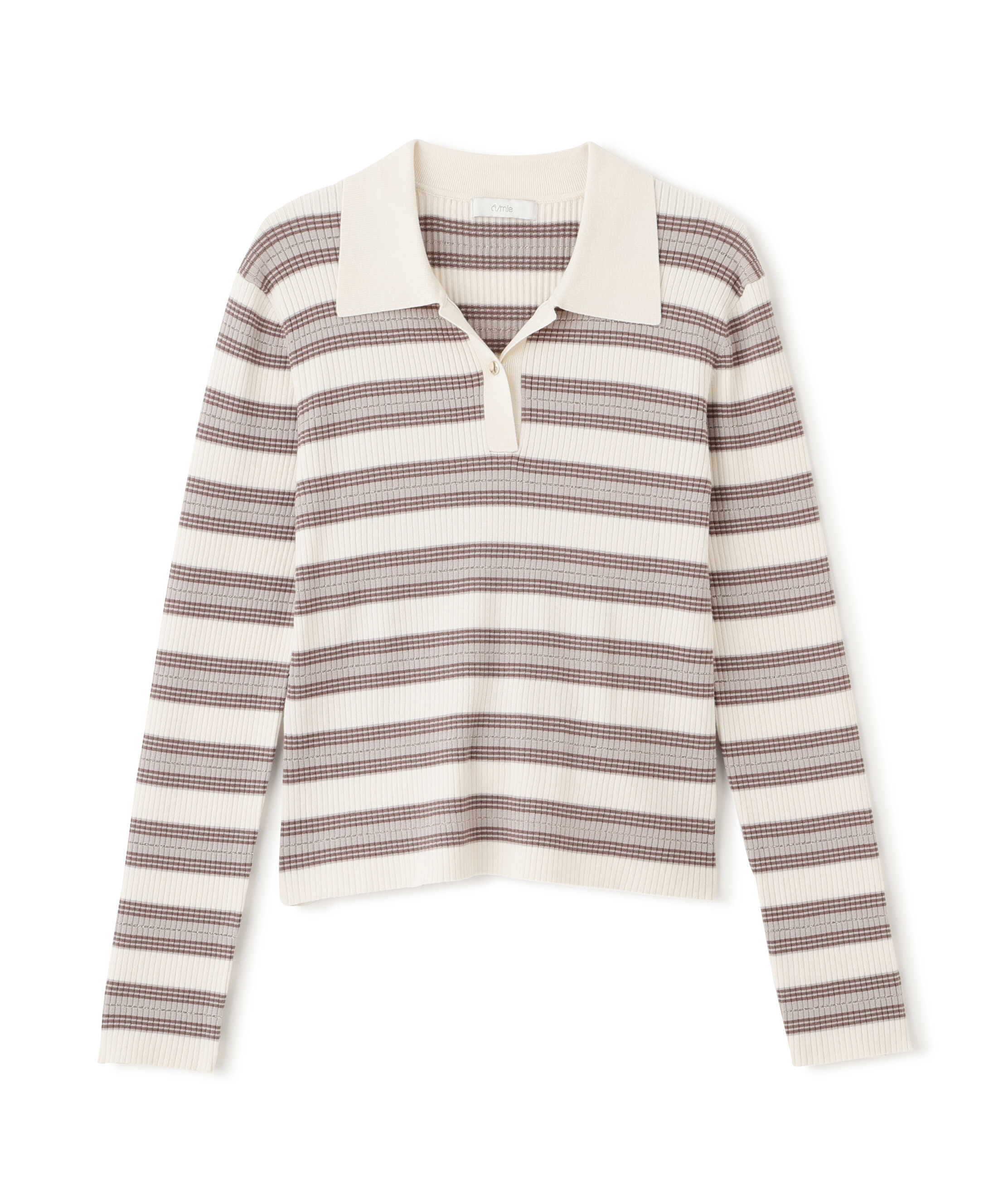 PROPORTION BODY DRESSING「ポロボーダーニット　25AW」|ニット・セーター|