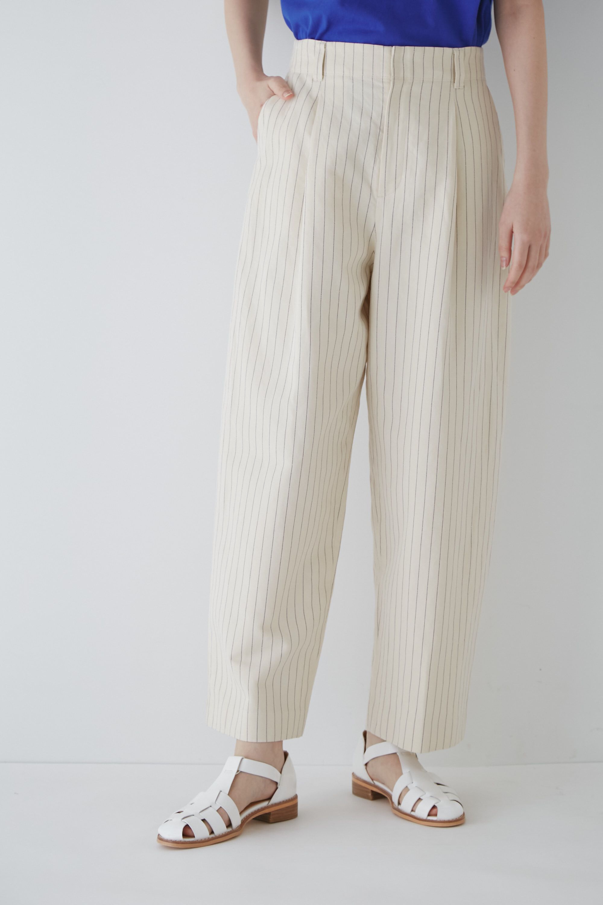  「◆綿麻ストライプパンツ」|その他|