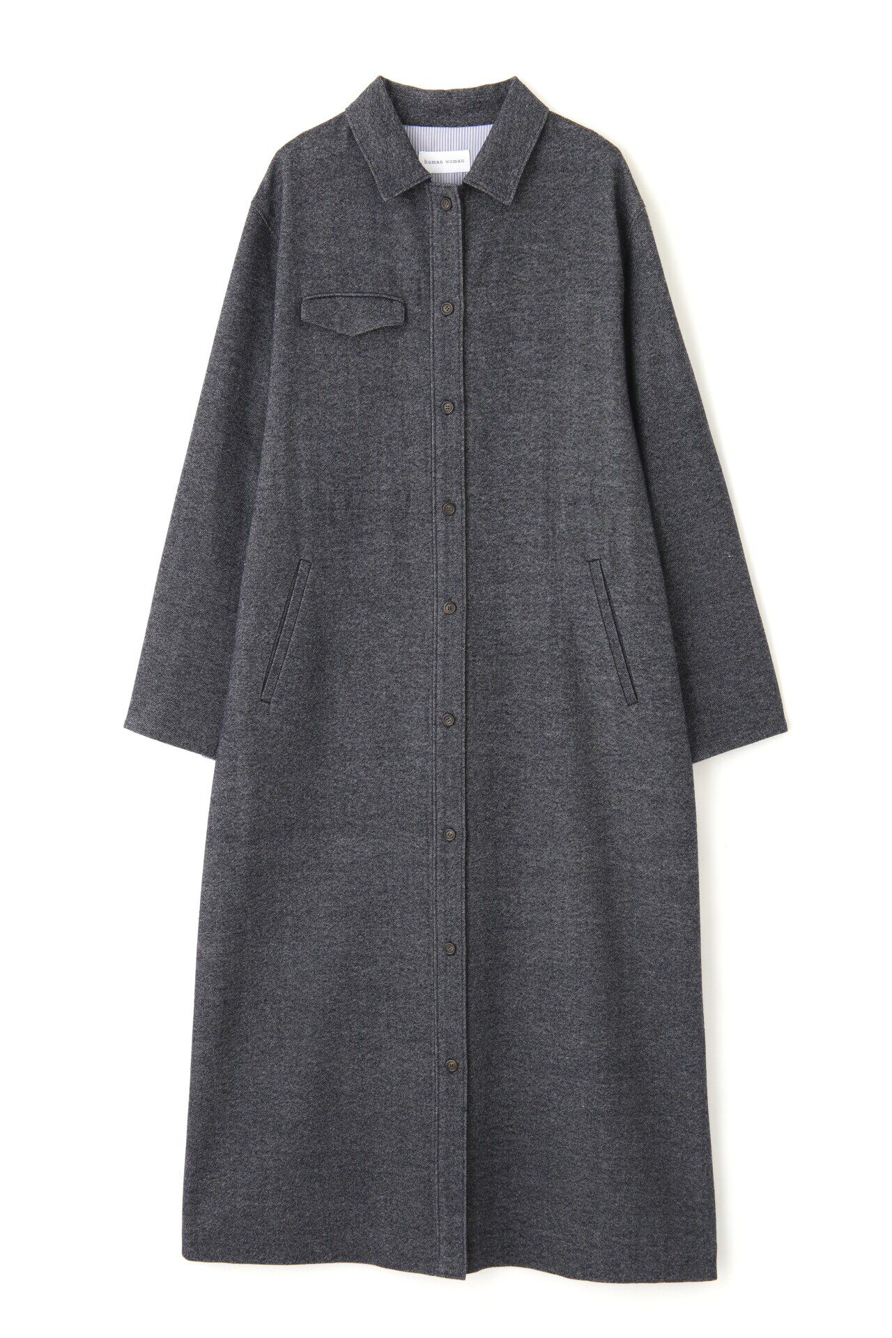  「◆セミ梳毛ツイルワンピース」|ワンピース|