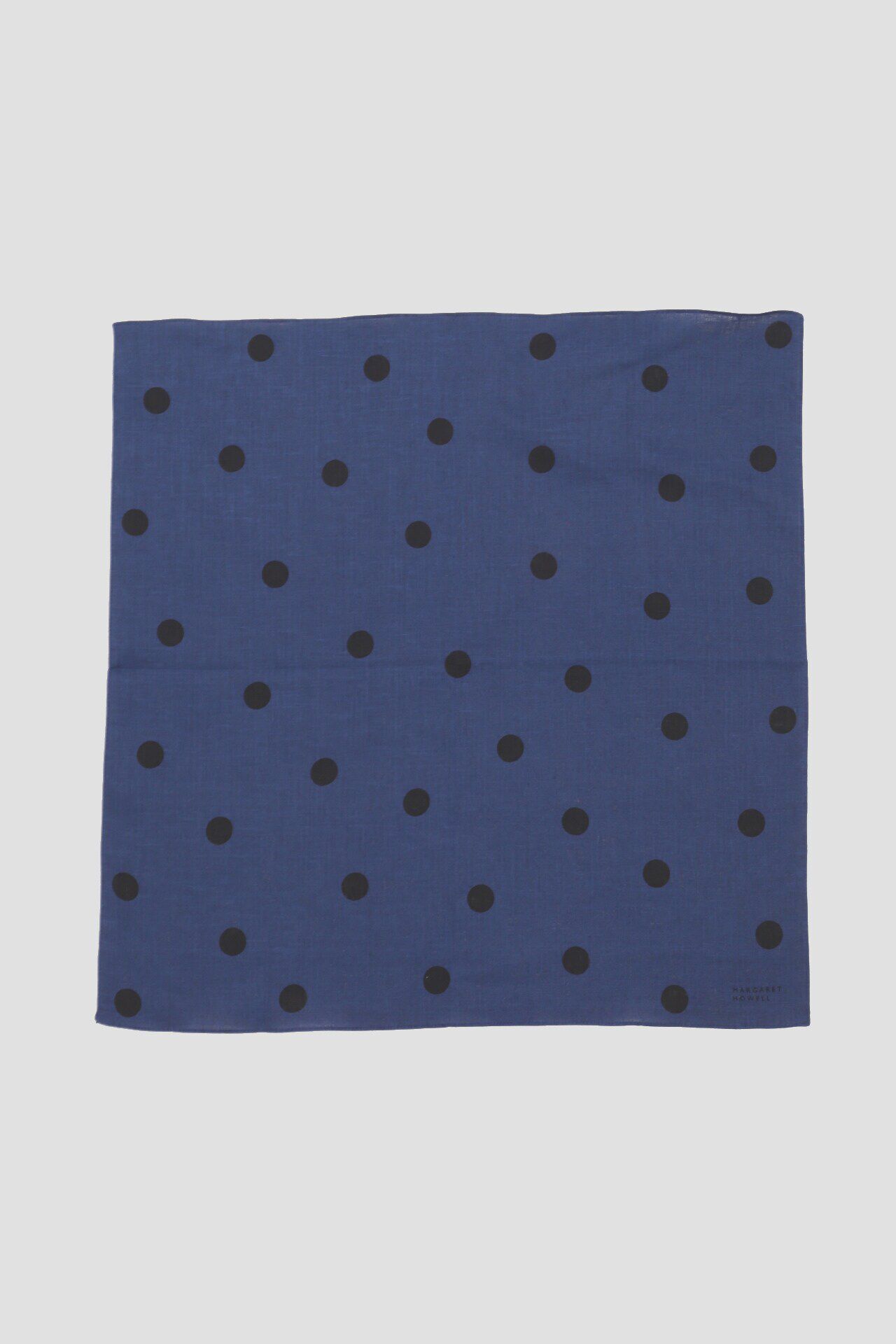 MARGARET HOWELL HOUSEHOLDGOODS「BIG SPOT HANKY」|ハンカチ|DARK BLUE4
