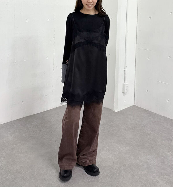 archives「トリムレースミニキャミワンピース」|チュニック|