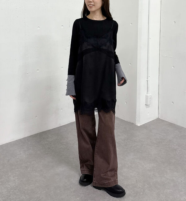 archives「トリムレースミニキャミワンピース」|チュニック|