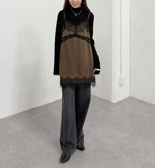 archives「トリムレースミニキャミワンピース」|チュニック|