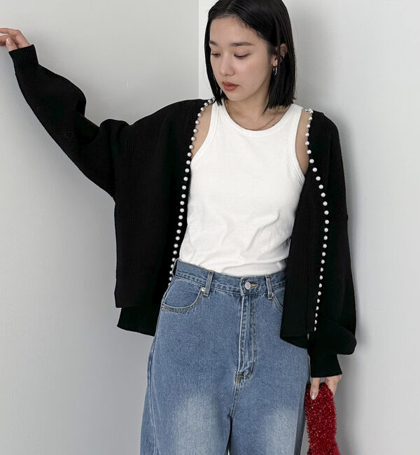 Doux archives「パールカーデ」|カーディガン|