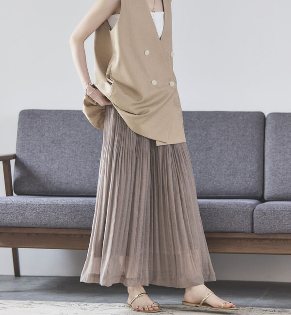 Doux archives「シアーリネンライクスカート」|スカート|MOCHA