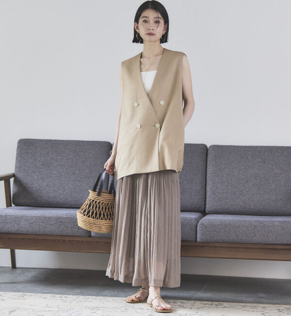 Doux archives「シアーリネンライクスカート」|スカート|