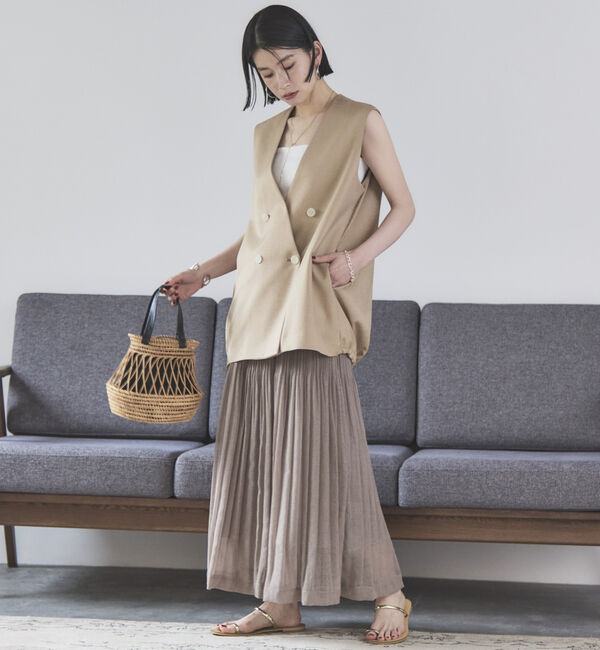 Doux archives「シアーリネンライクスカート」|スカート|