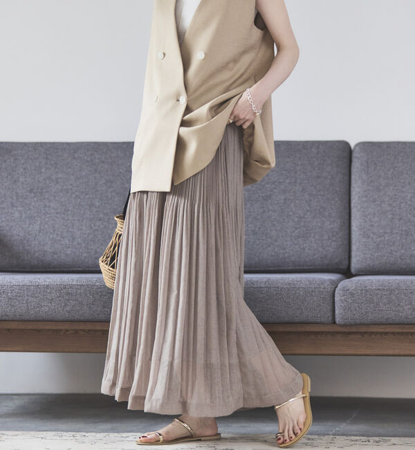 Doux archives「シアーリネンライクスカート」|スカート|