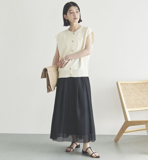 Doux archives「メッシュタックスカート」|スカート|