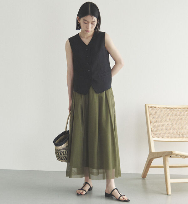Doux archives「メッシュタックスカート」|スカート|