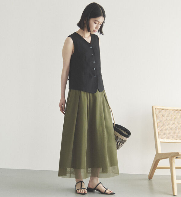 Doux archives「メッシュタックスカート」|スカート|
